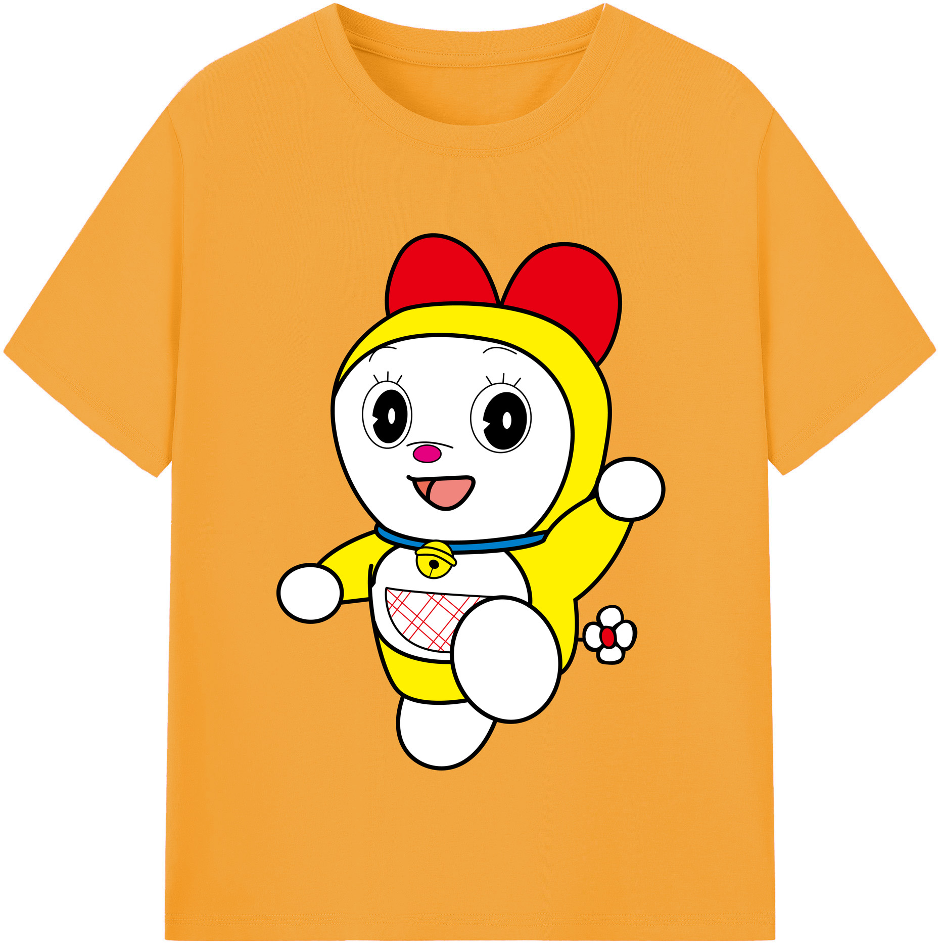 （画像用） ドラえもん ドラミ Doraemon Dorami レディースカジュアルプリントTシャツ（綿100％）