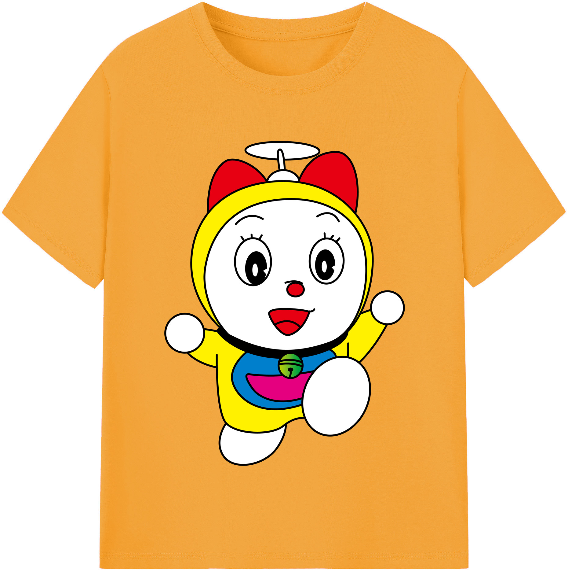 （画像用） ドラえもん ドラミ Doraemon Dorami レディースカジュアルプリントTシャツ（綿100％）