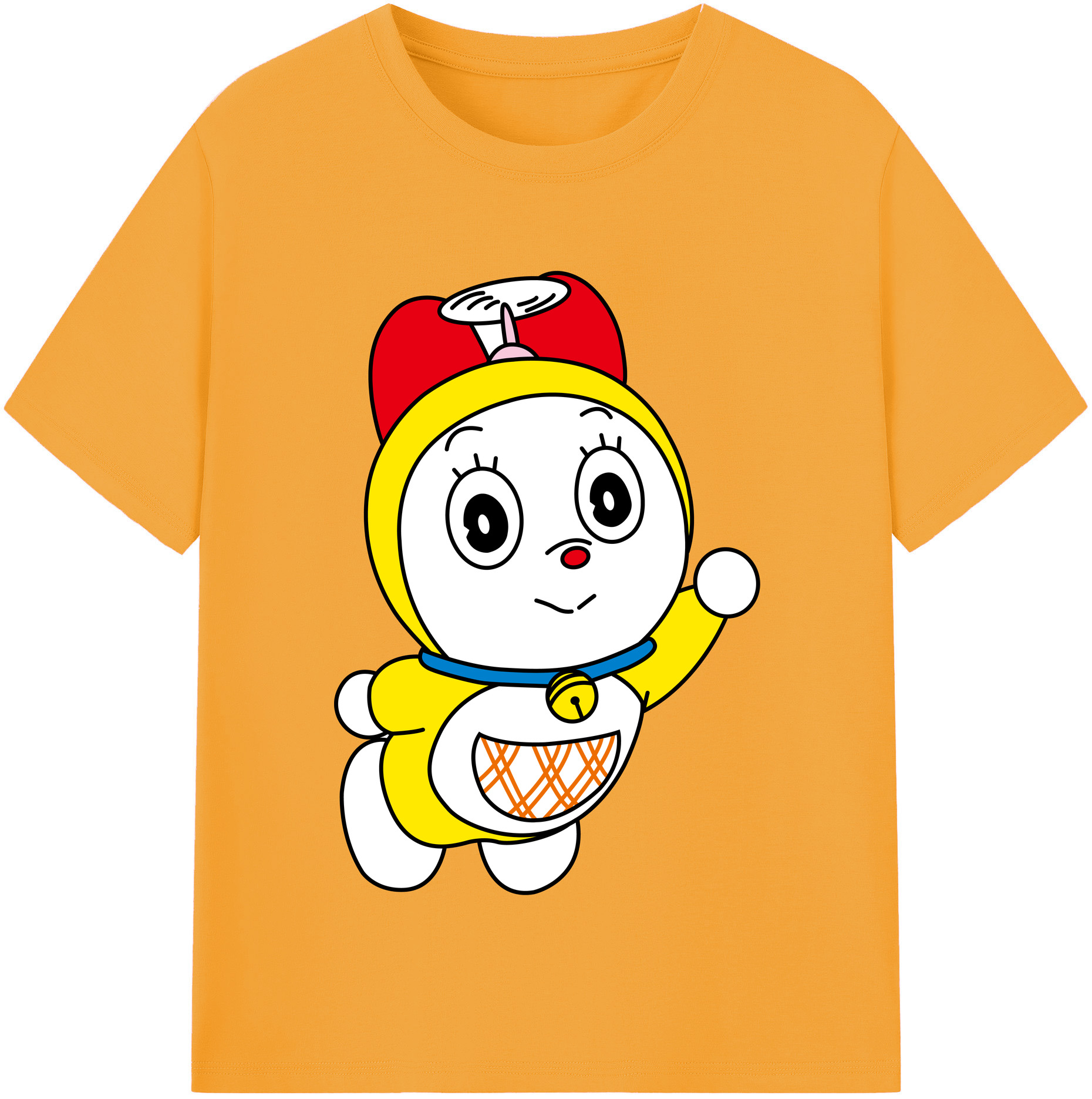 （画像用） ドラえもん ドラミ Doraemon Dorami レディースカジュアルプリントTシャツ（綿100％）