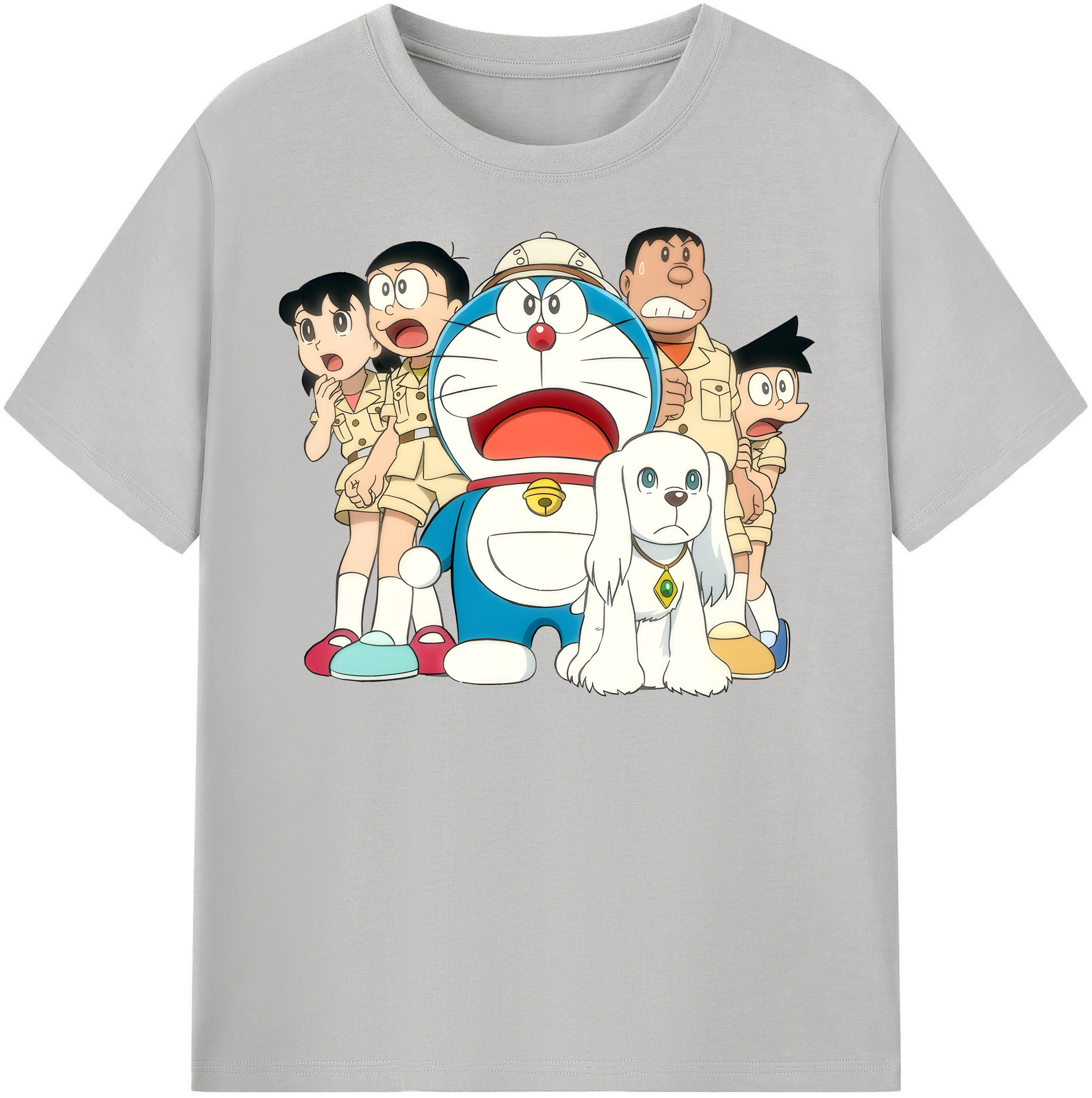 （画像用） ドラえもん Doraemon レディースカジュアルプリントTシャツ（綿100％）