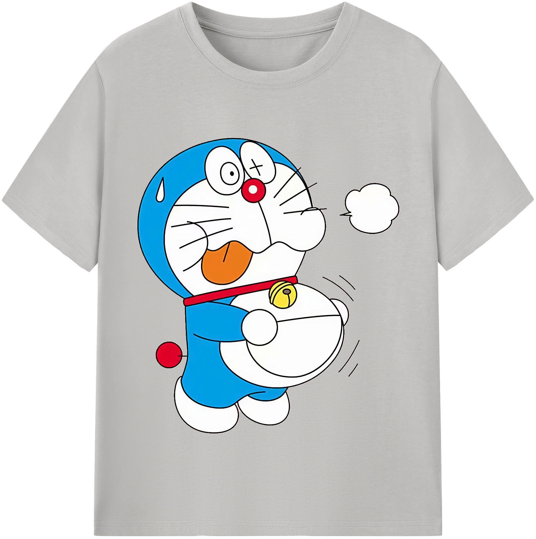 （画像用） ドラえもん Doraemon レディースカジュアルプリントTシャツ（綿100％）