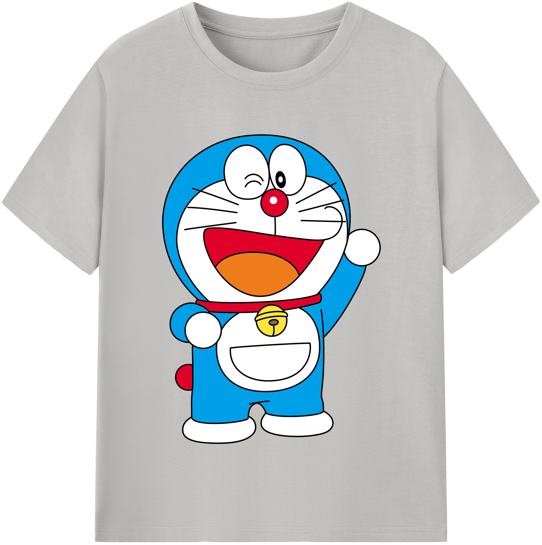 （画像用） ドラえもん Doraemon レディースカジュアルプリントTシャツ（綿100％）