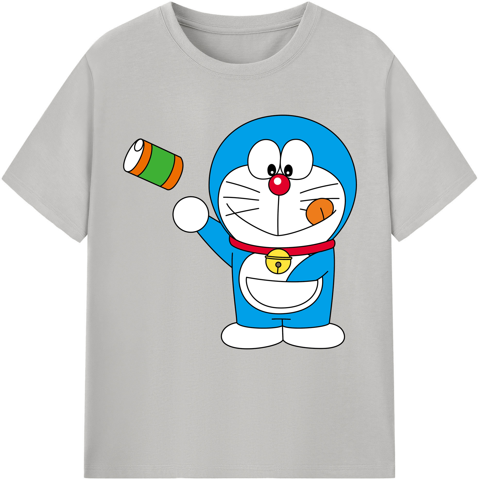 （画像用） ドラえもん Doraemon レディースカジュアルプリントTシャツ（綿100％）