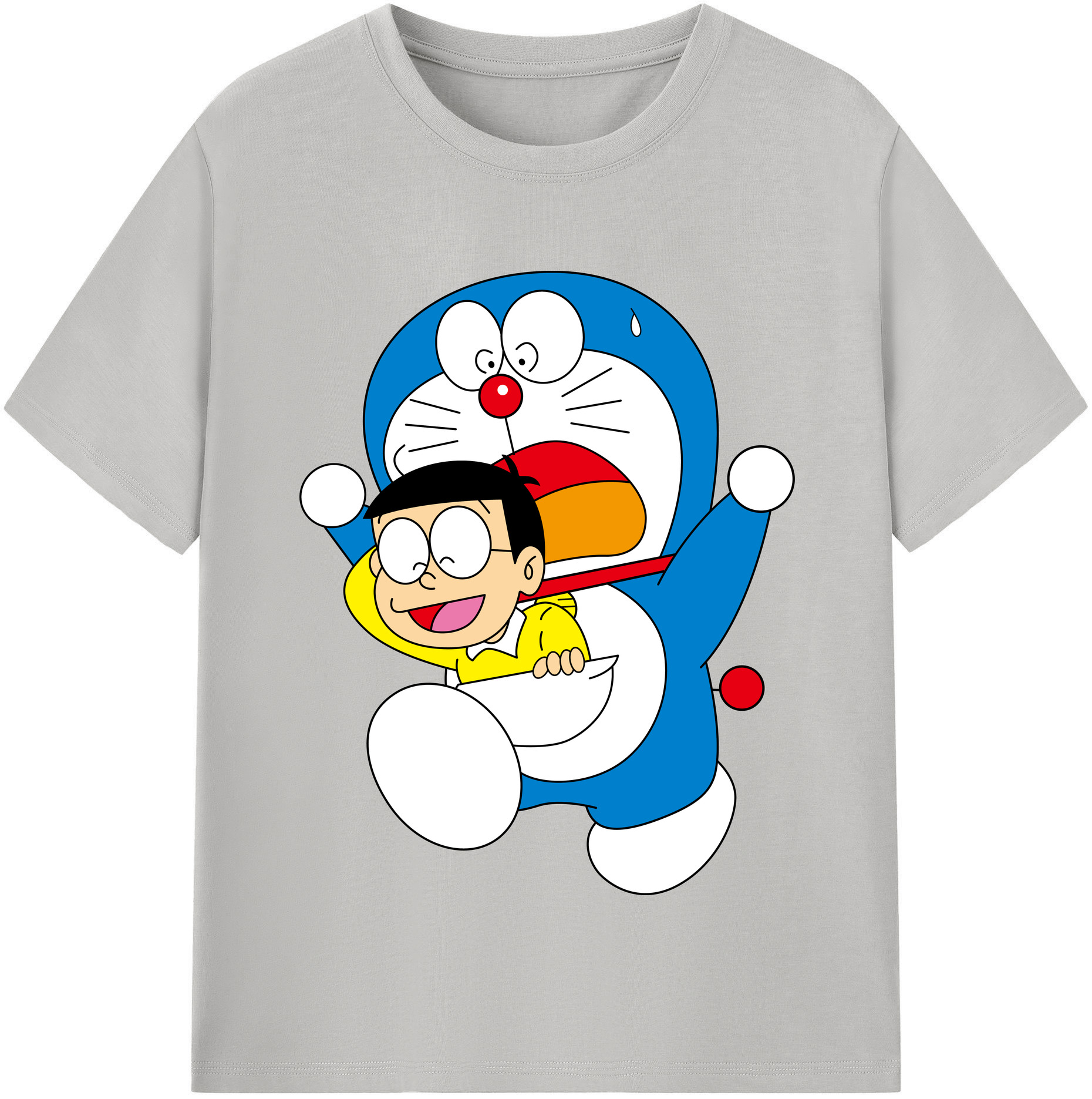 （画像用） ドラえもん Doraemon レディースカジュアルプリントTシャツ（綿100％）