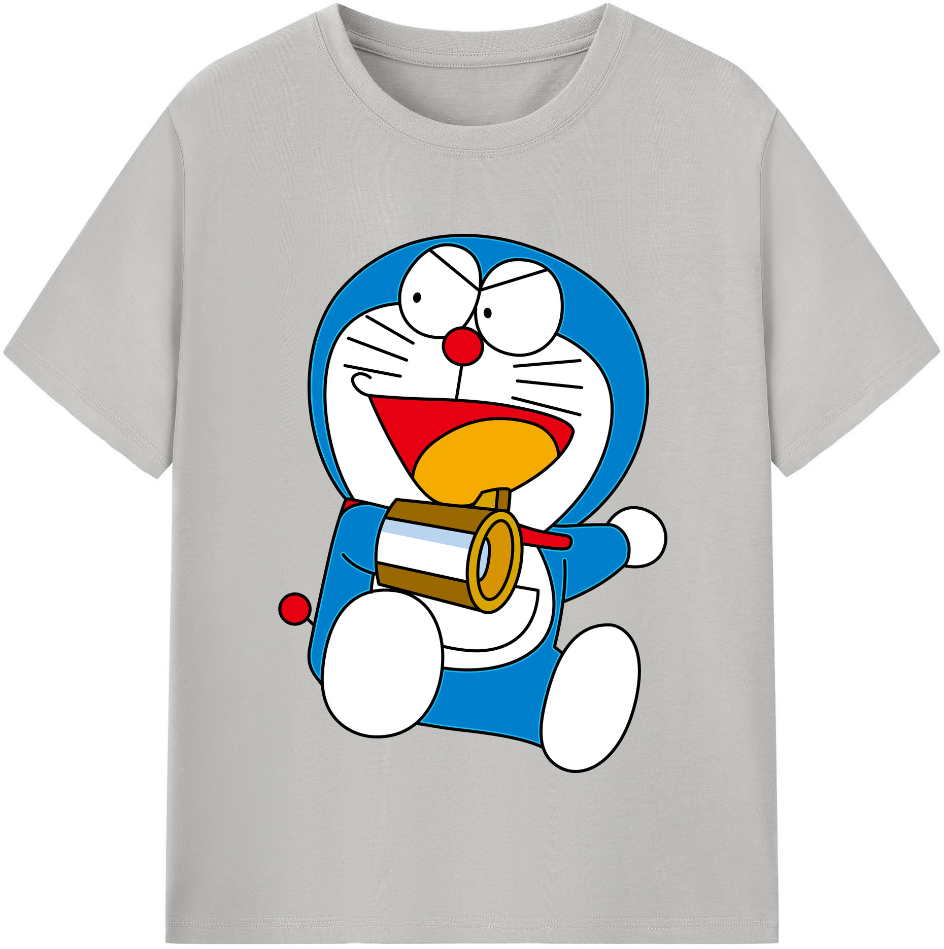 （画像用） ドラえもん Doraemon レディースカジュアルプリントTシャツ（綿100％）