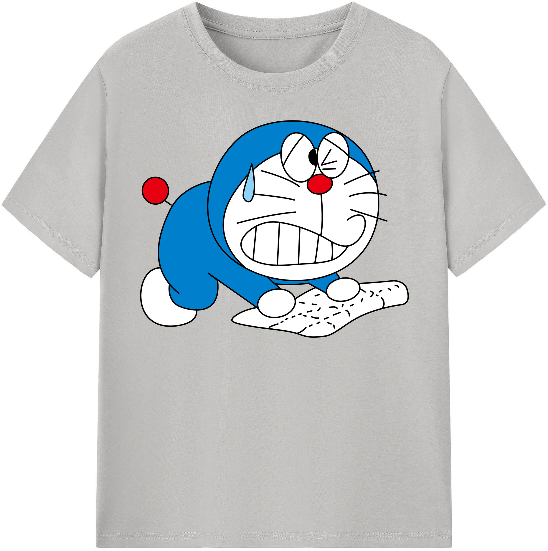 （画像用） ドラえもん Doraemon レディースカジュアルプリントTシャツ（綿100％）