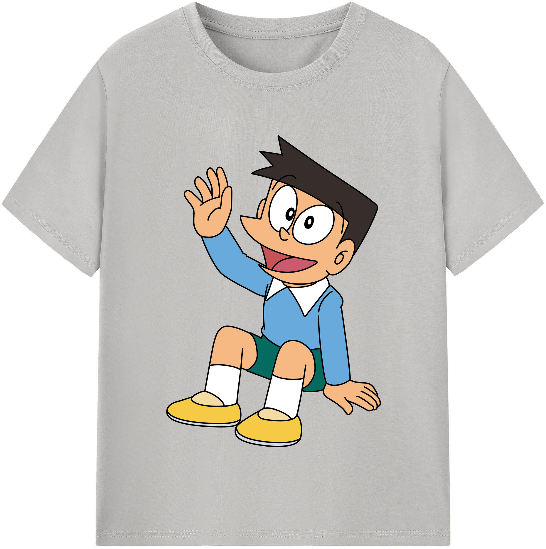 （画像用） ドラえもん 骨川 スネ夫 Doraemon Honekawa Suneo レディースカジュアルプリントTシャツ（綿100％）