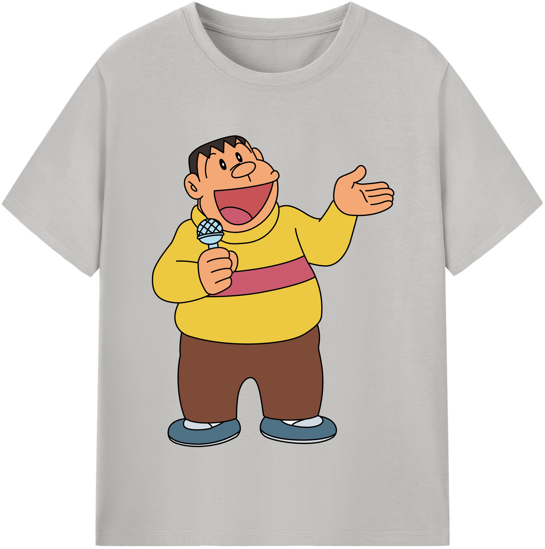 （画像用） ドラえもん 剛田武 Doraemon Gouta Takeshi レディースカジュアルプリントTシャツ（綿100％）