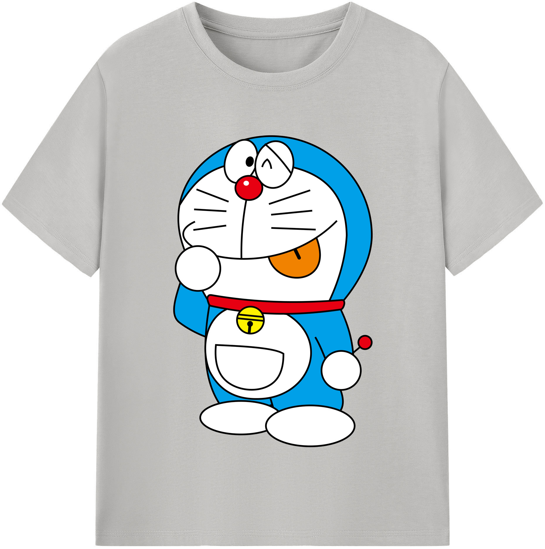（画像用） ドラえもん Doraemon レディースカジュアルプリントTシャツ（綿100％）