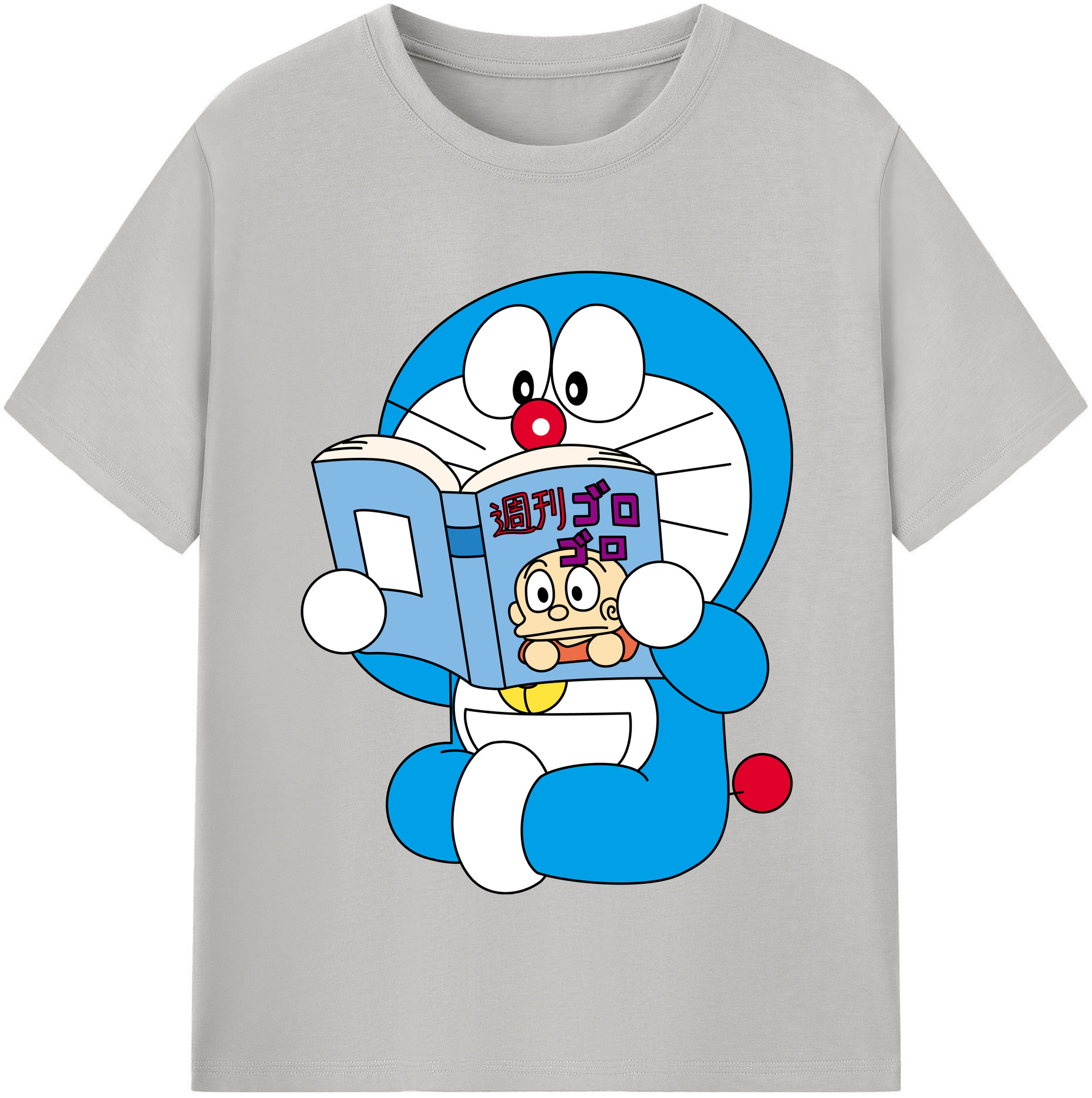 （画像用） ドラえもん Doraemon レディースカジュアルプリントTシャツ（綿100％）