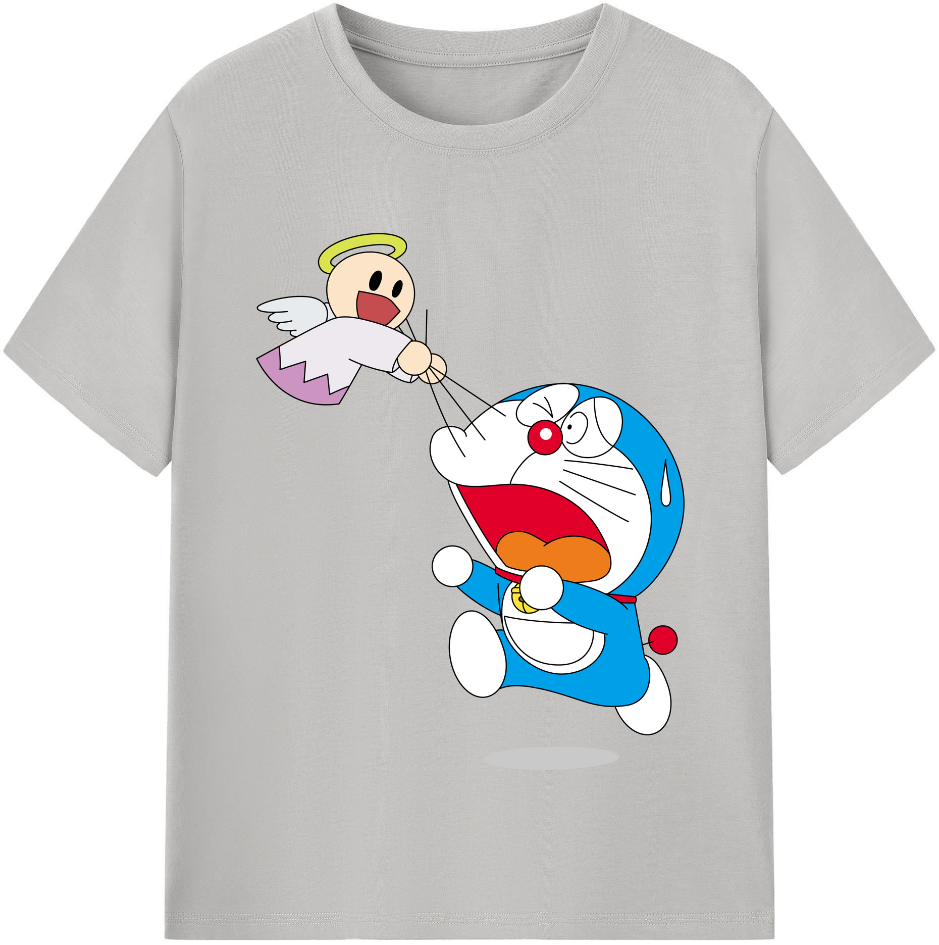（画像用） ドラえもん Doraemon レディースカジュアルプリントTシャツ（綿100％）