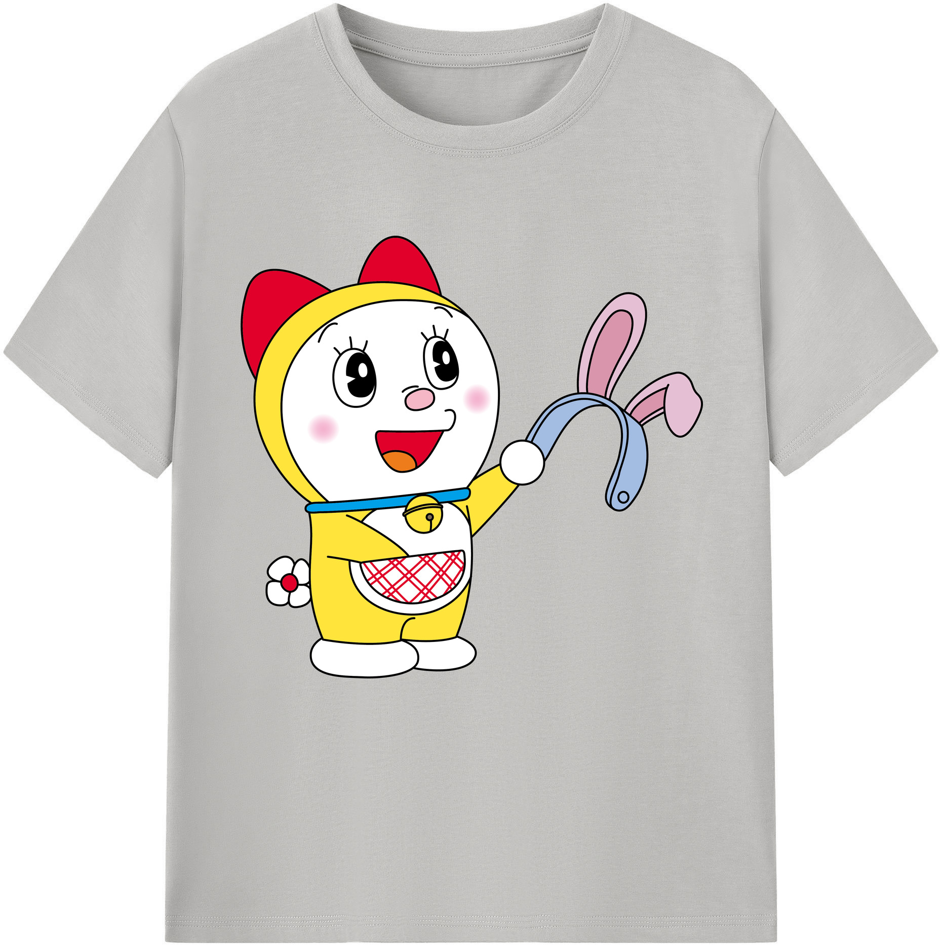 （画像用） ドラえもん ドラミ Doraemon Dorami レディースカジュアルプリントTシャツ（綿100％）