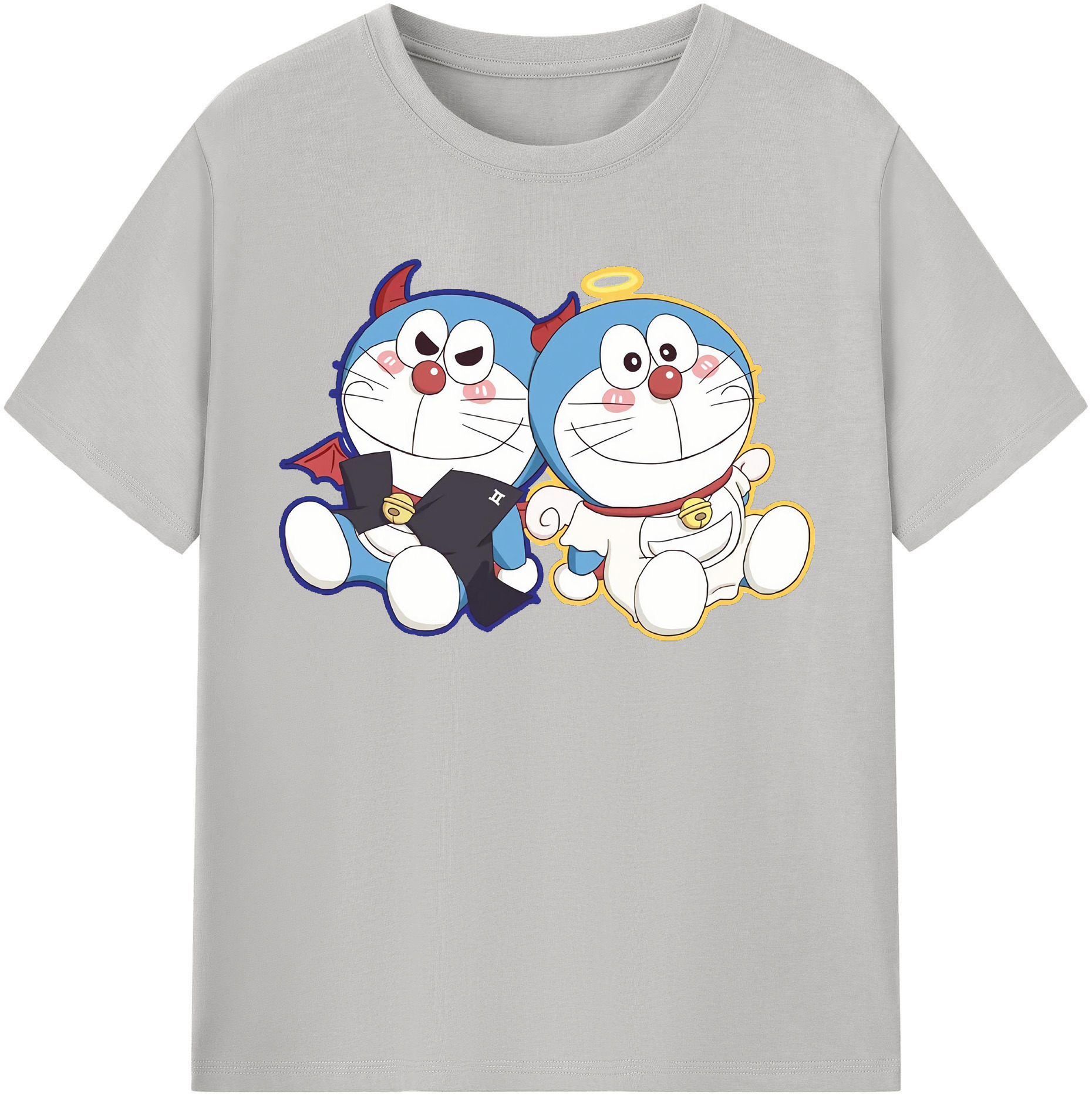 （画像用） ドラえもん Doraemon レディースカジュアルプリントTシャツ（綿100％）