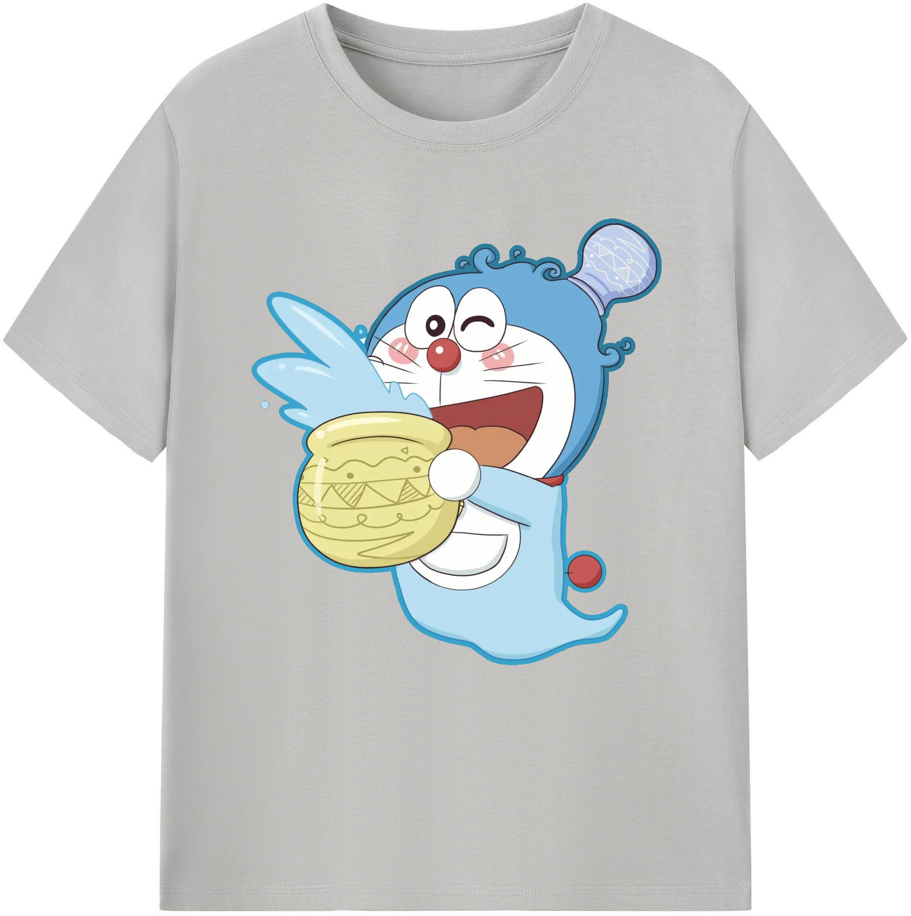 （画像用） ドラえもん Doraemon レディースカジュアルプリントTシャツ（綿100％）