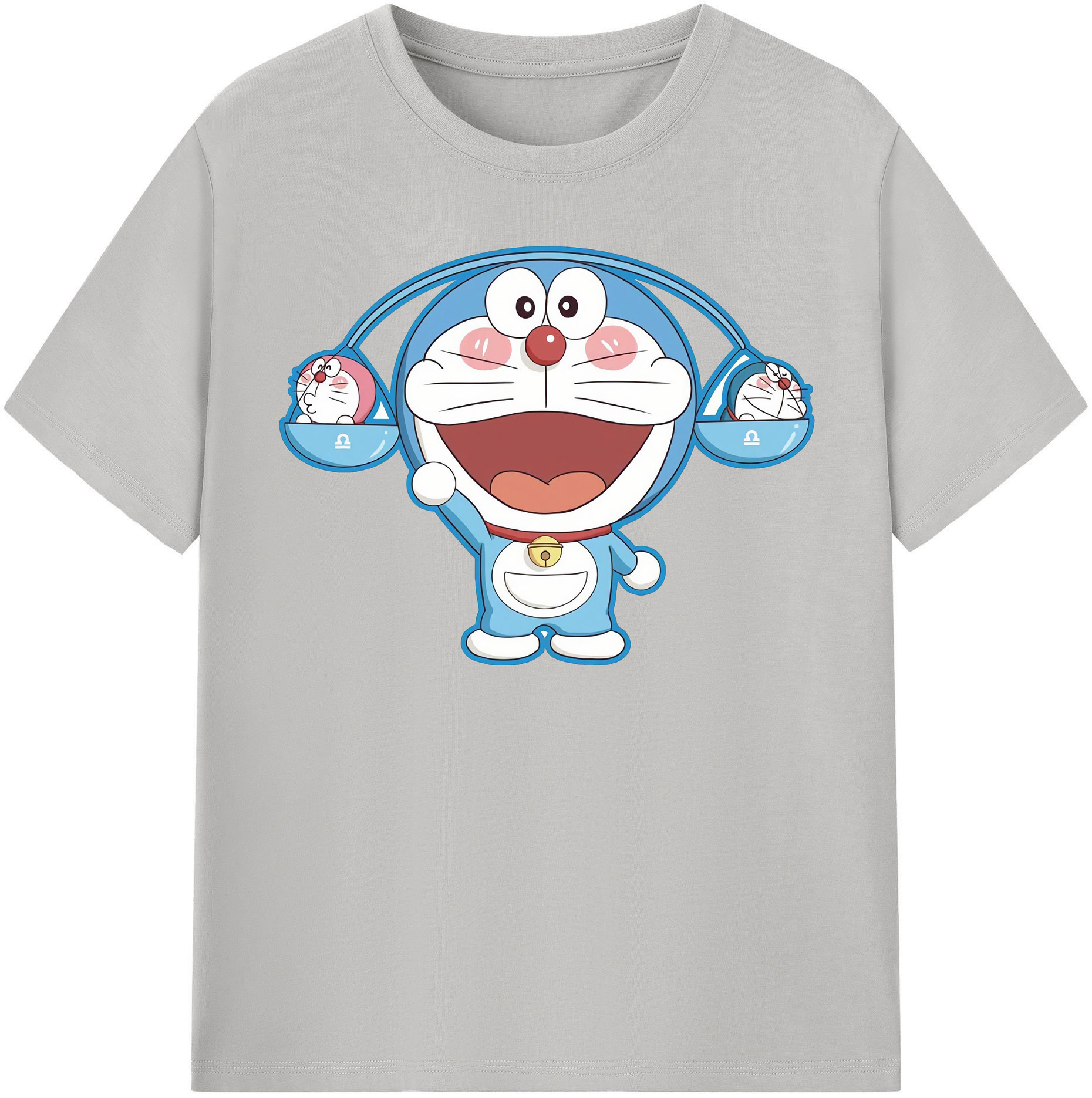 （画像用） ドラえもん Doraemon レディースカジュアルプリントTシャツ（綿100％）