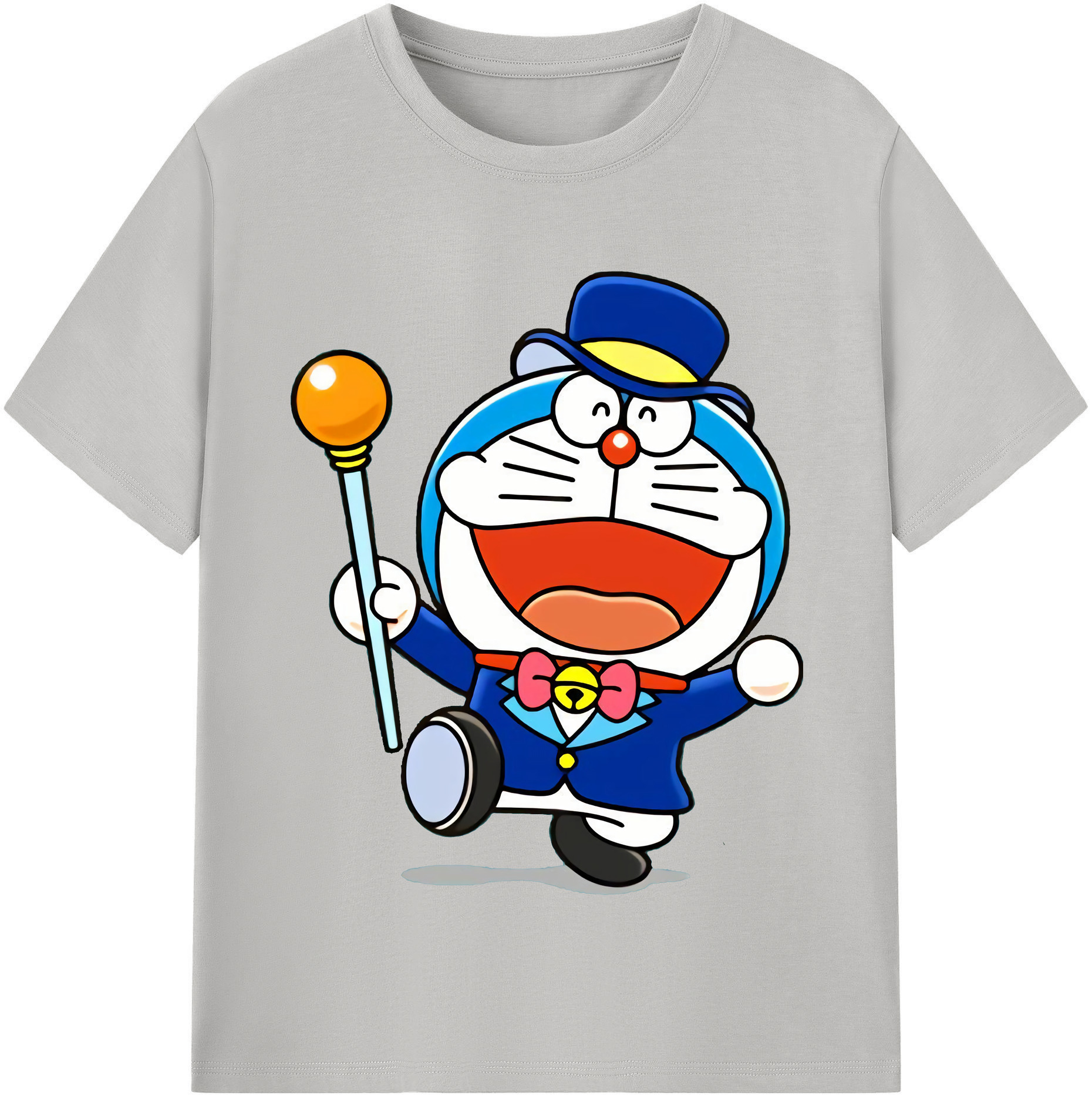 （画像用） ドラえもん Doraemon レディースカジュアルプリントTシャツ（綿100％）