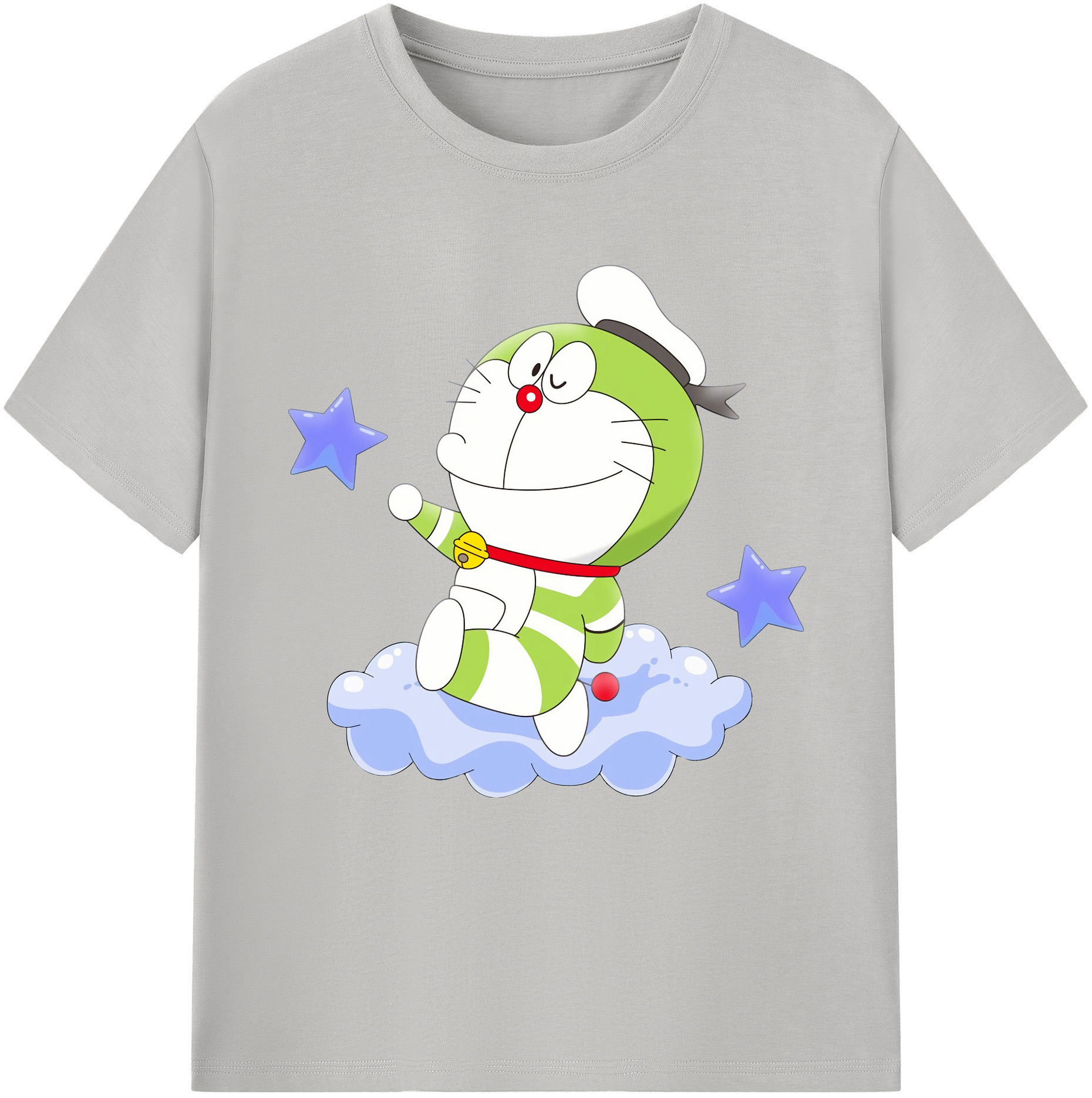 （画像用） ドラえもん Doraemon レディースカジュアルプリントTシャツ（綿100％）