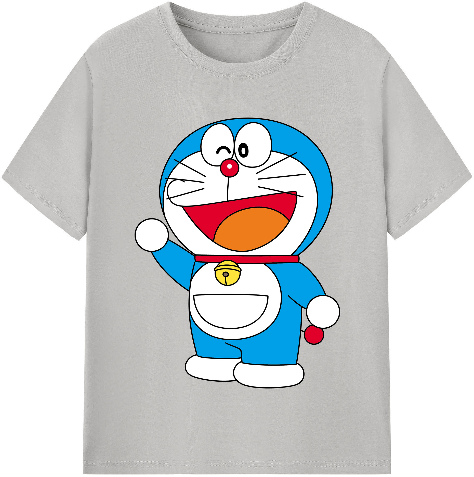 （画像用） ドラえもん Doraemon レディースカジュアルプリントTシャツ（綿100％）