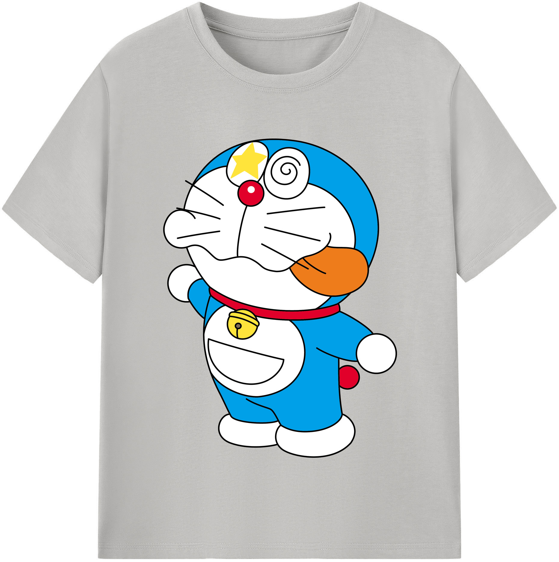 （画像用） ドラえもん Doraemon レディースカジュアルプリントTシャツ（綿100％）
