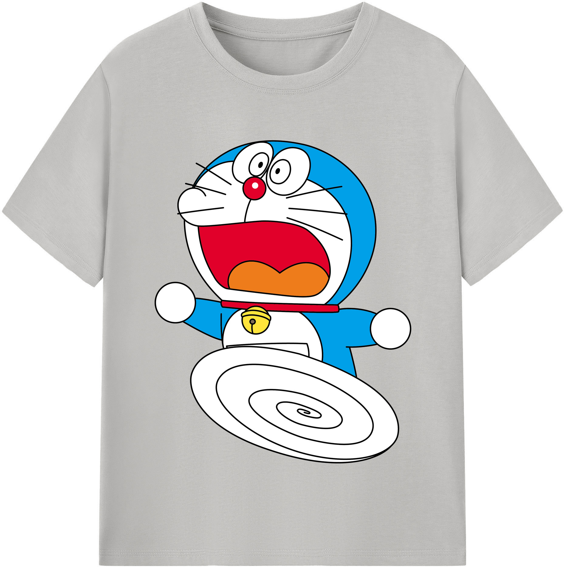 （画像用） ドラえもん Doraemon レディースカジュアルプリントTシャツ（綿100％）