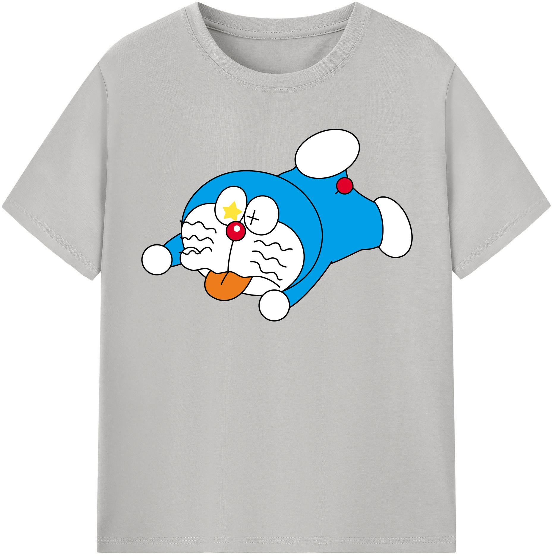 （画像用） ドラえもん Doraemon レディースカジュアルプリントTシャツ（綿100％）