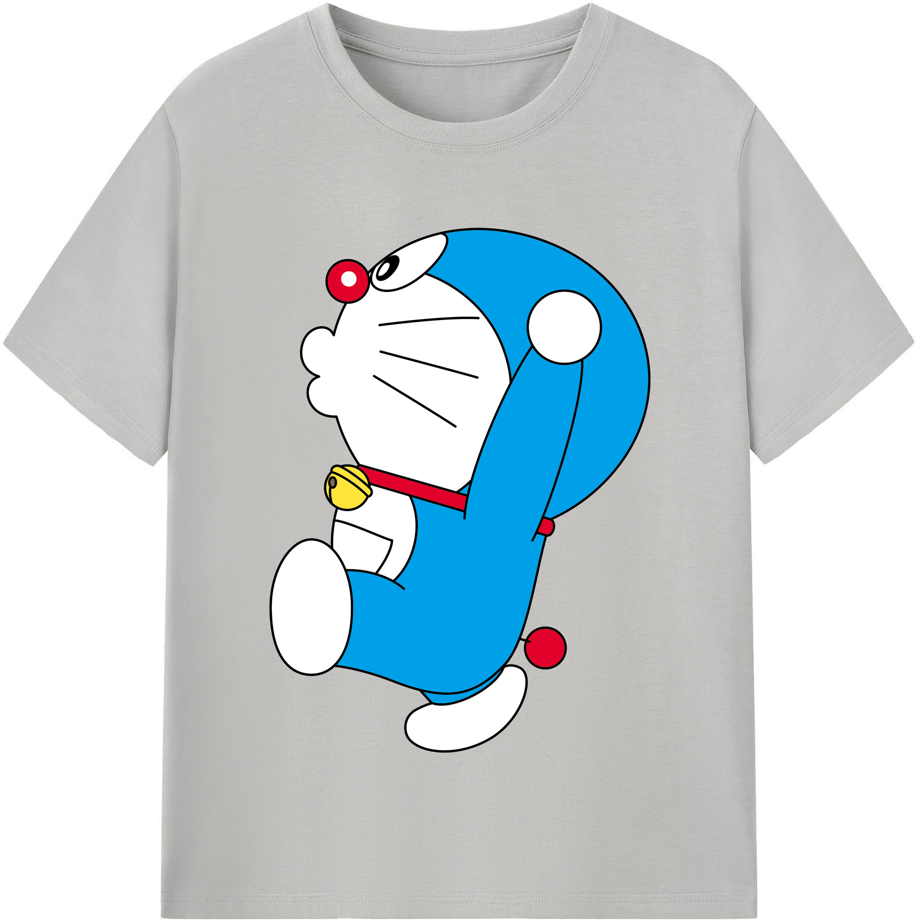 （画像用） ドラえもん Doraemon レディースカジュアルプリントTシャツ（綿100％）