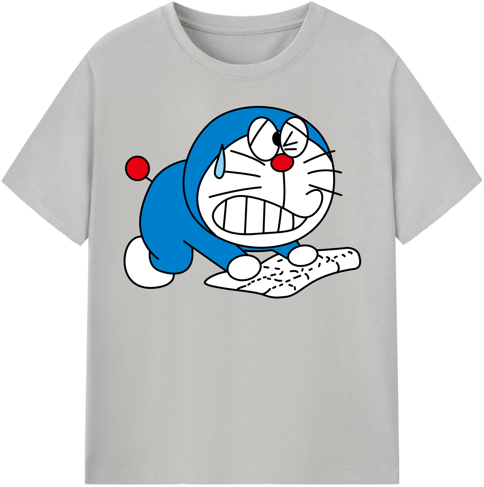 （画像用） ドラえもん Doraemon レディースカジュアルプリントTシャツ（綿100％）