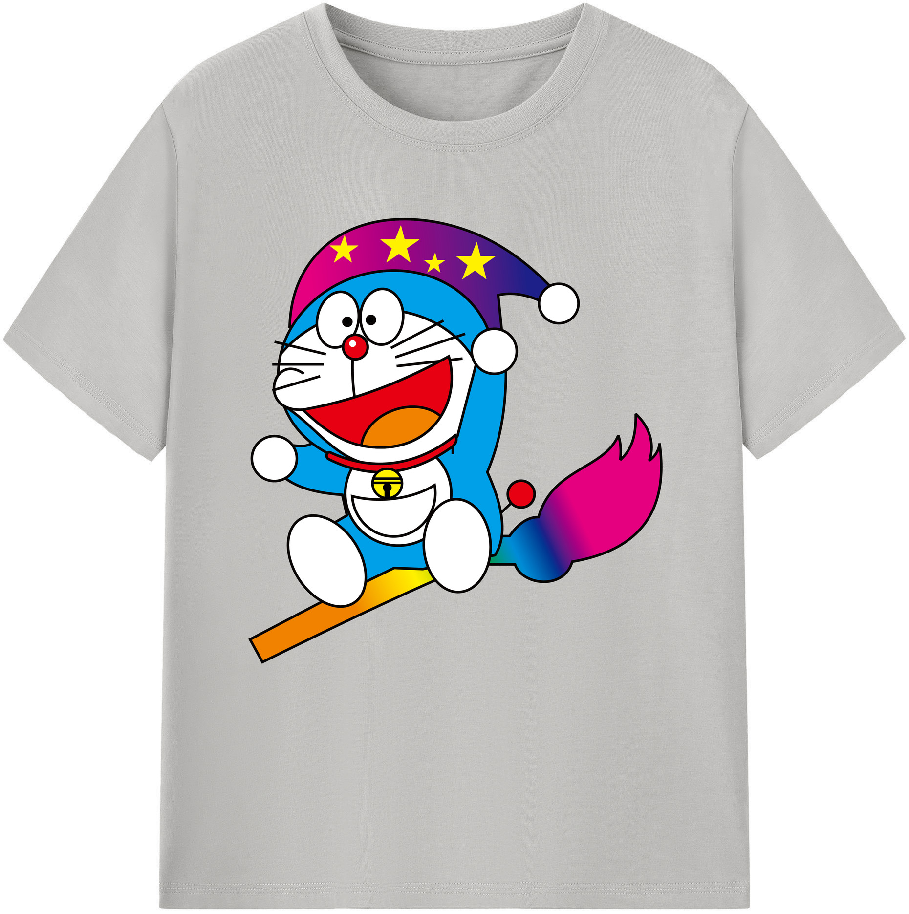 （画像用） ドラえもん Doraemon レディースカジュアルプリントTシャツ（綿100％）