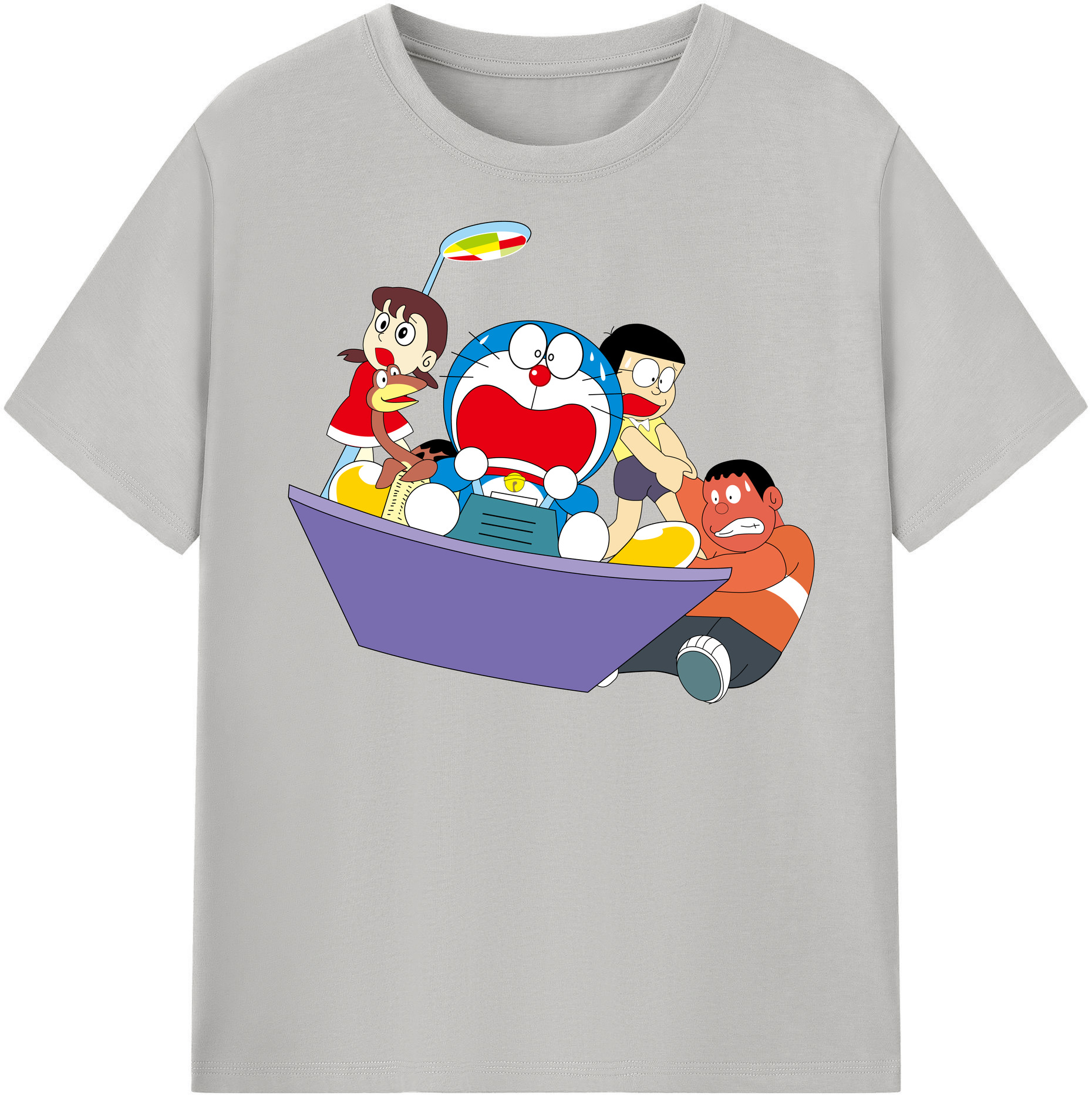 （画像用） ドラえもん Doraemon レディースカジュアルプリントTシャツ（綿100％）