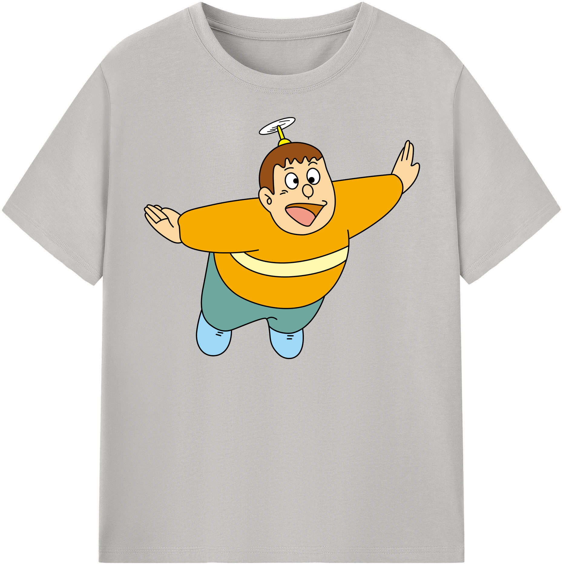（画像用） ドラえもん 剛田武 Doraemon Gouta Takeshi レディースカジュアルプリントTシャツ（綿100％）