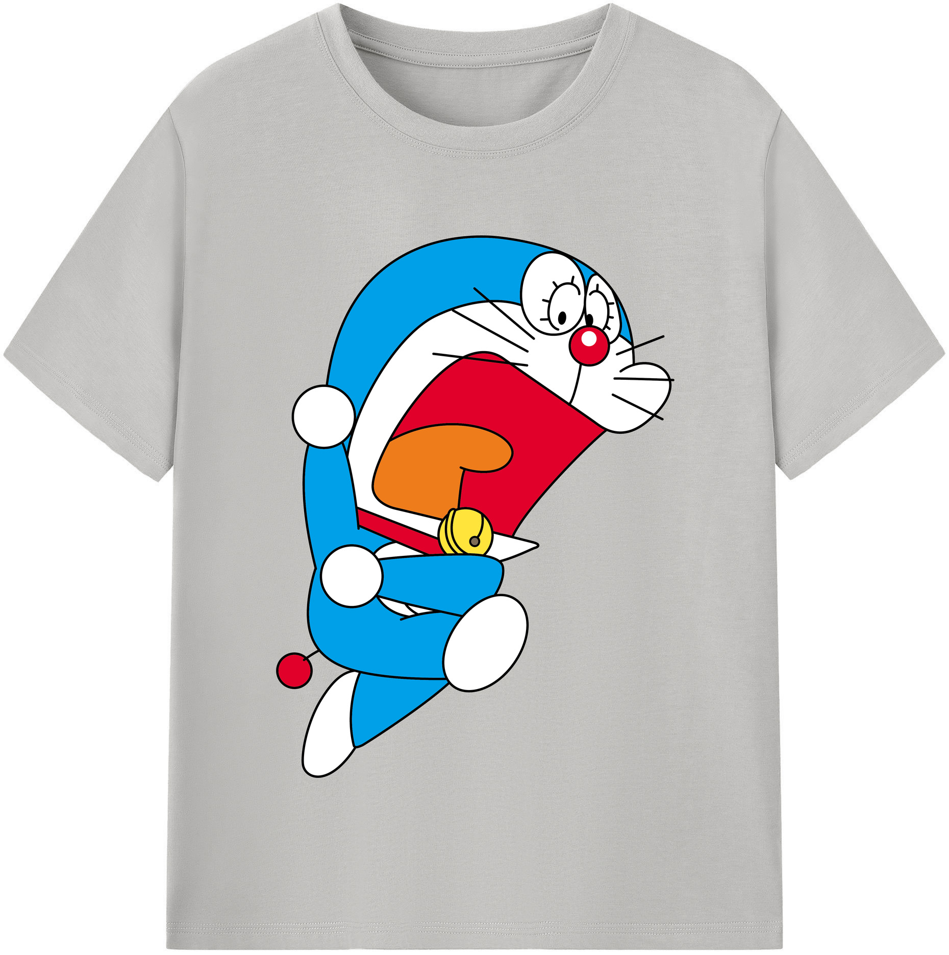 （画像用） ドラえもん Doraemon レディースカジュアルプリントTシャツ（綿100％）