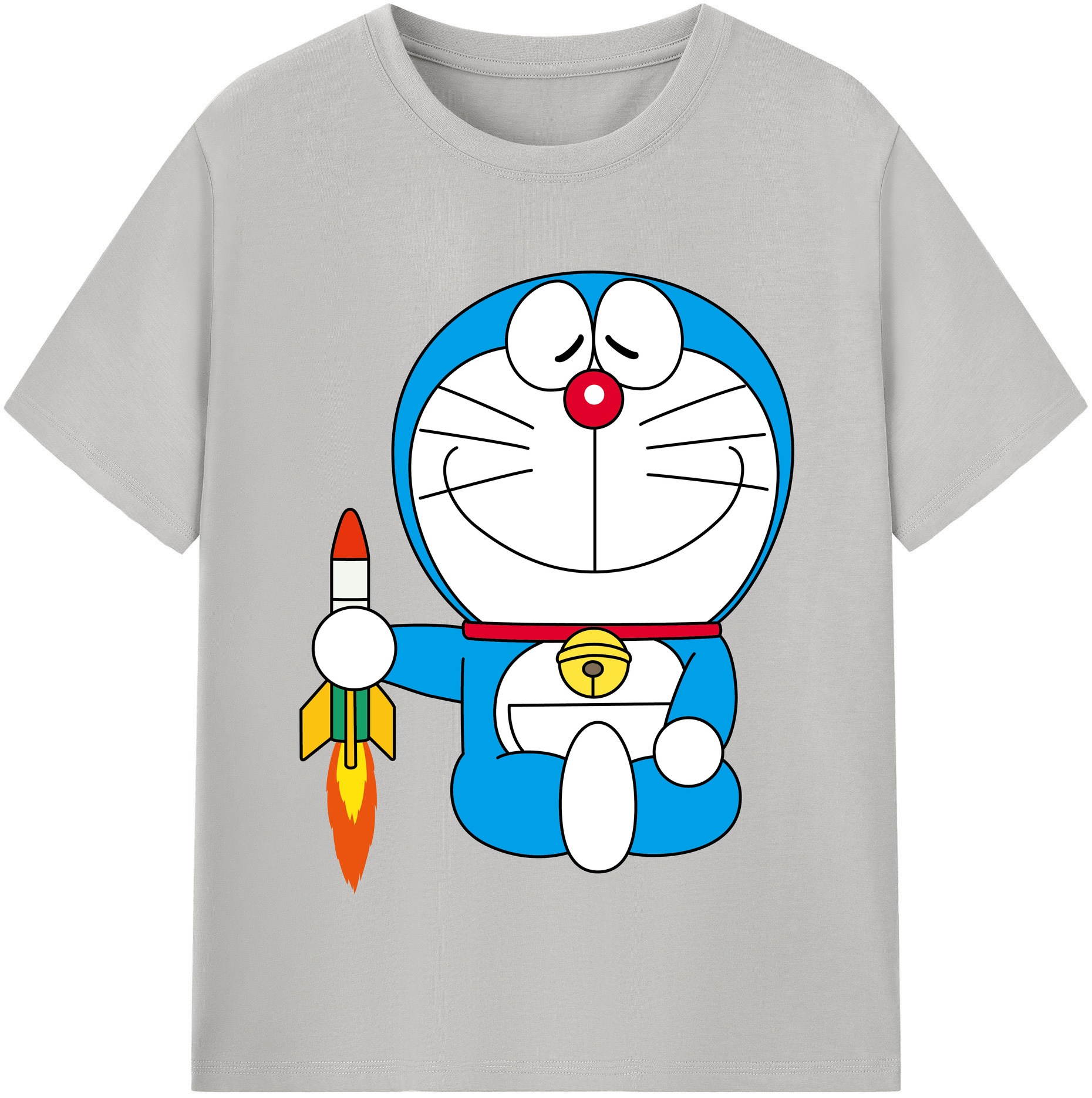 （画像用） ドラえもん Doraemon レディースカジュアルプリントTシャツ（綿100％）