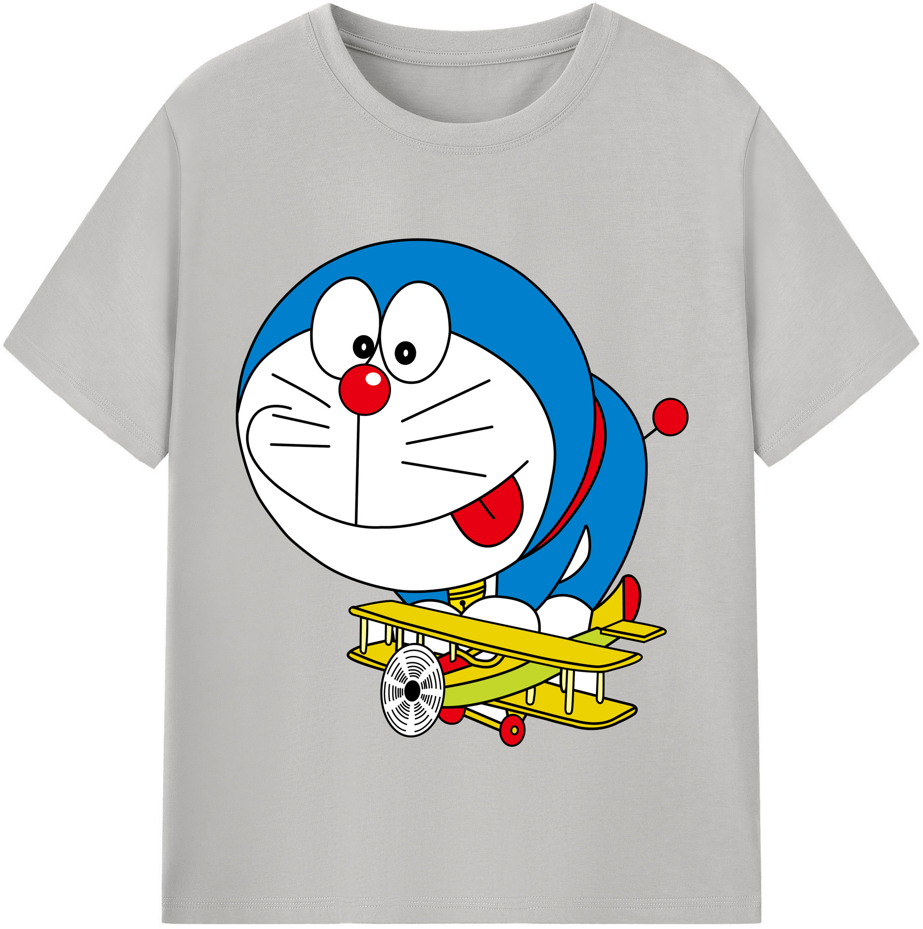 （画像用） ドラえもん Doraemon レディースカジュアルプリントTシャツ（綿100％）