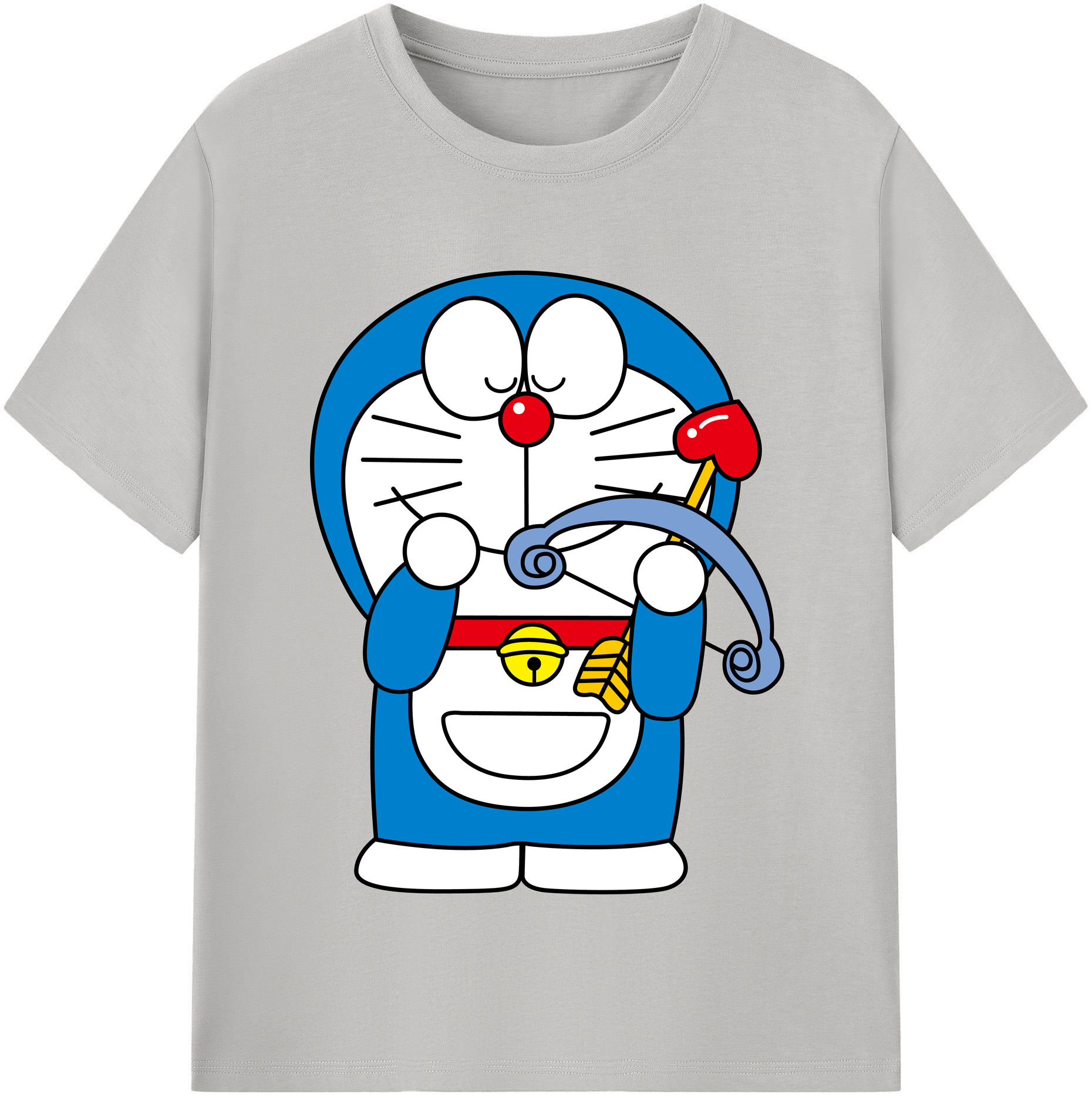 （画像用） ドラえもん Doraemon レディースカジュアルプリントTシャツ（綿100％）