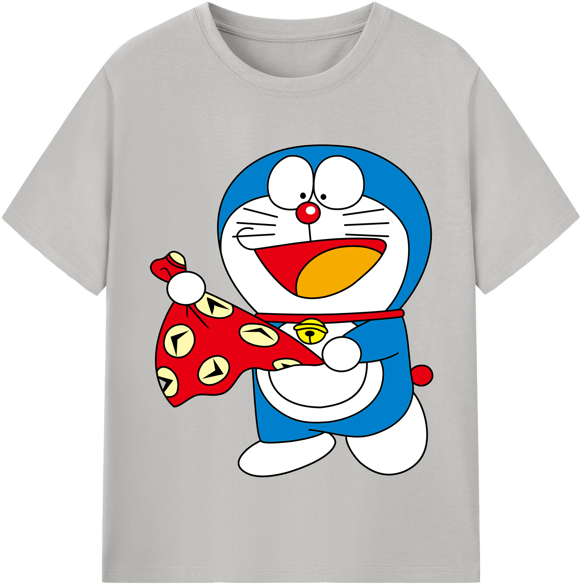 （画像用） ドラえもん Doraemon レディースカジュアルプリントTシャツ（綿100％）
