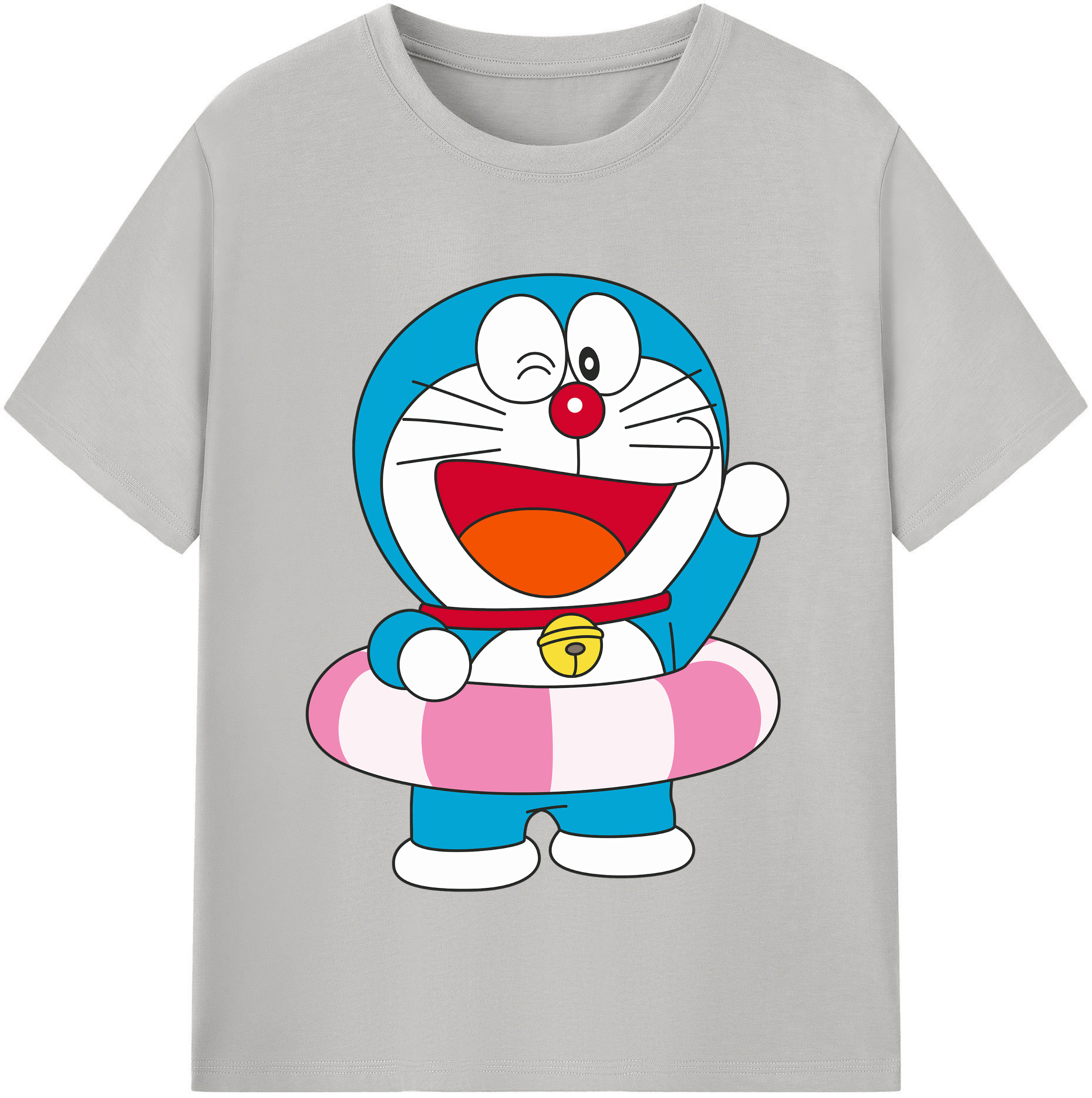 （画像用） ドラえもん Doraemon レディースカジュアルプリントTシャツ（綿100％）