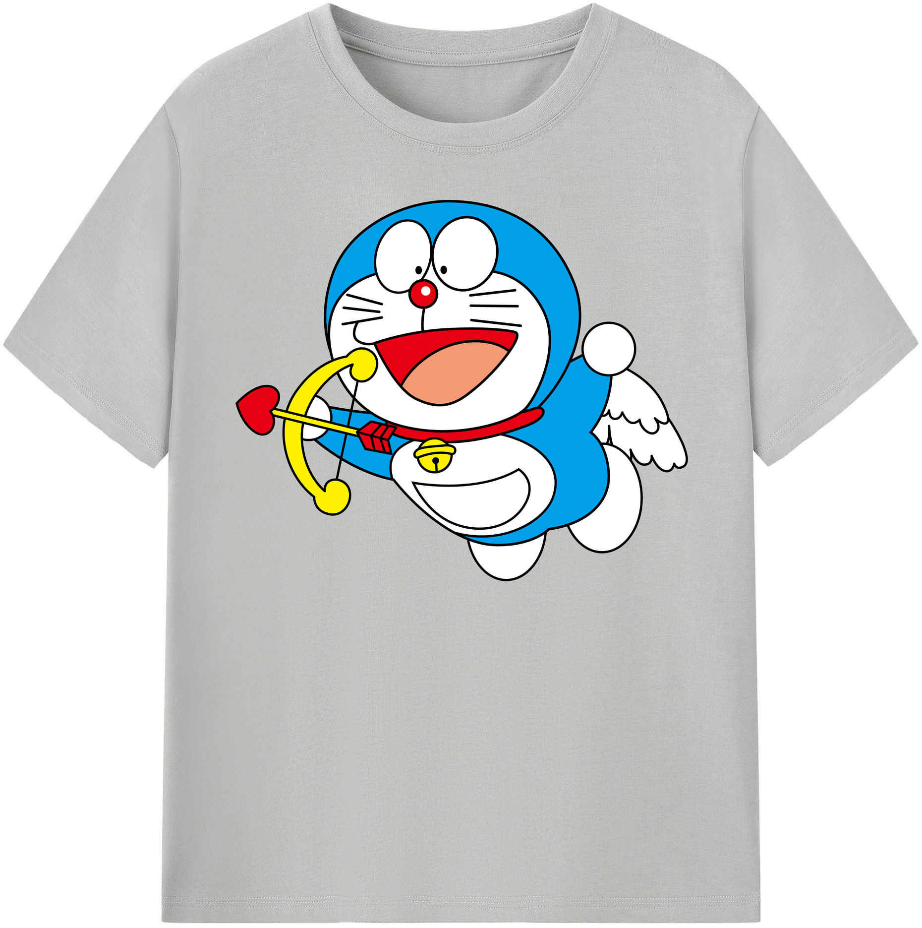 （画像用） ドラえもん Doraemon レディースカジュアルプリントTシャツ（綿100％）