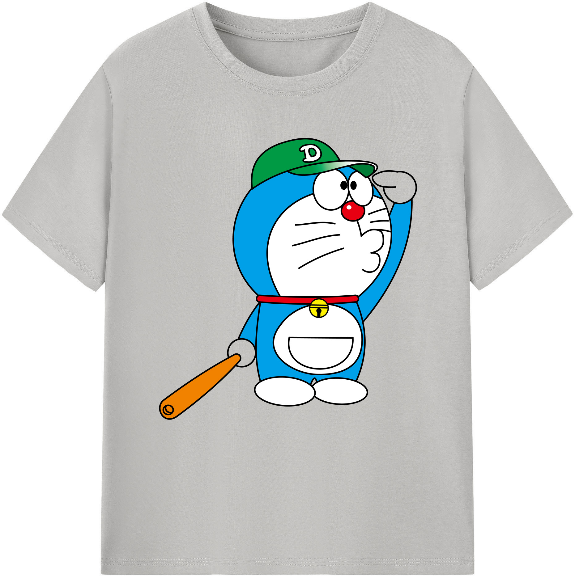 （画像用） ドラえもん Doraemon レディースカジュアルプリントTシャツ（綿100％）