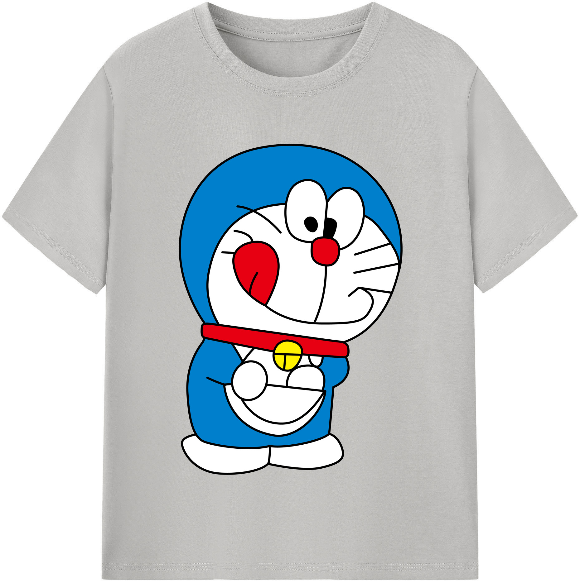（画像用） ドラえもん Doraemon レディースカジュアルプリントTシャツ（綿100％）