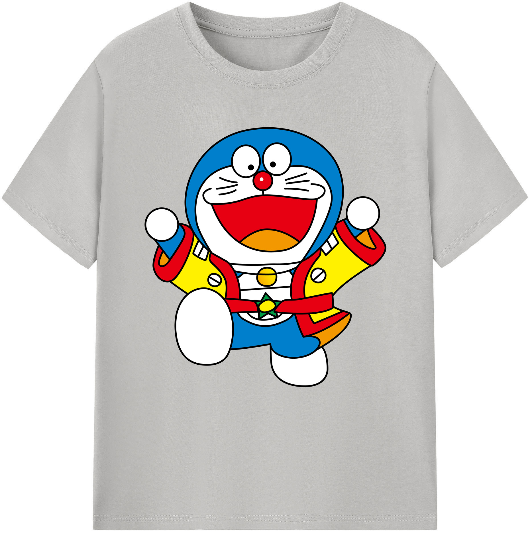（画像用） ドラえもん Doraemon レディースカジュアルプリントTシャツ（綿100％）