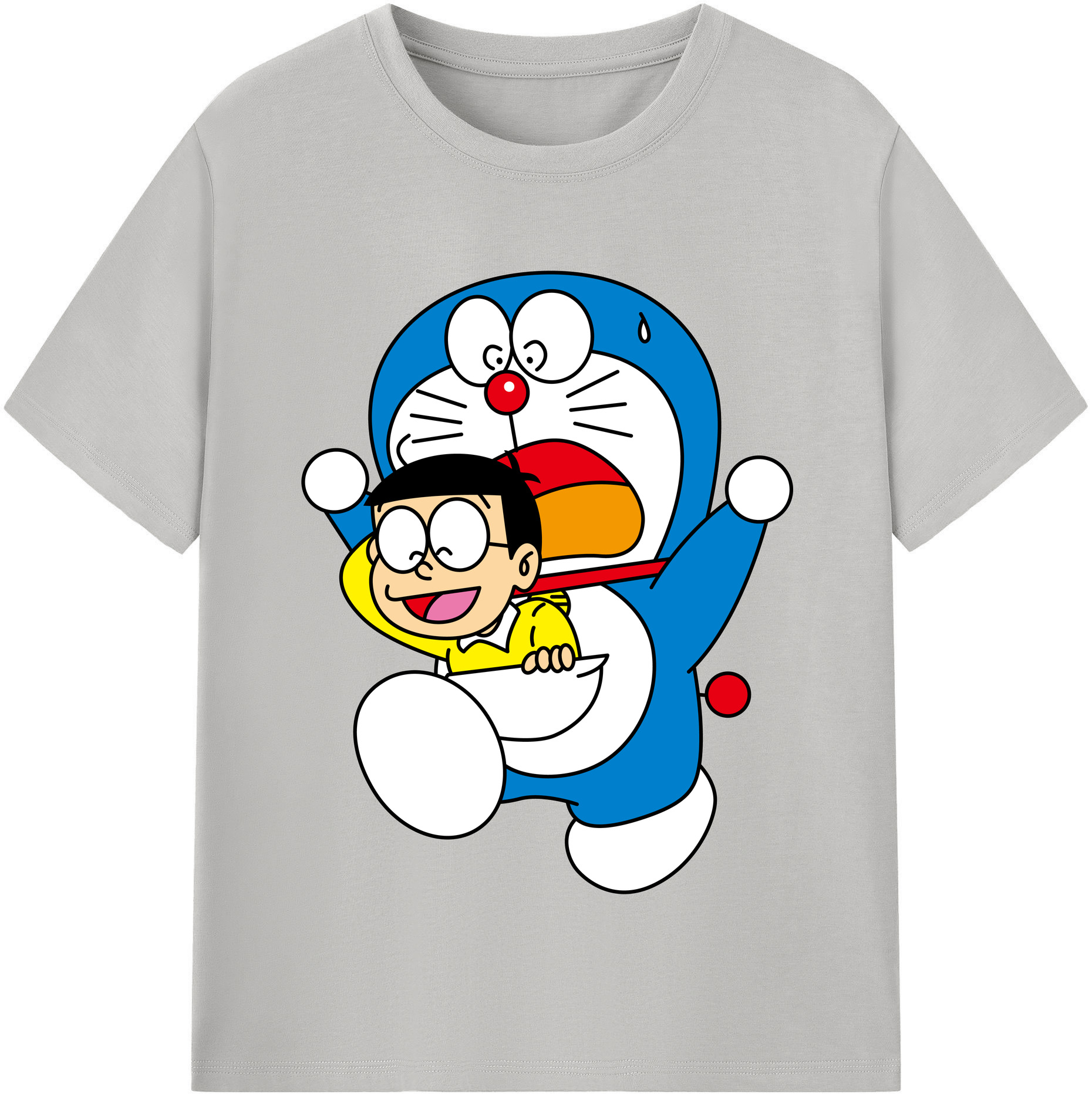 （画像用） ドラえもん Doraemon レディースカジュアルプリントTシャツ（綿100％）