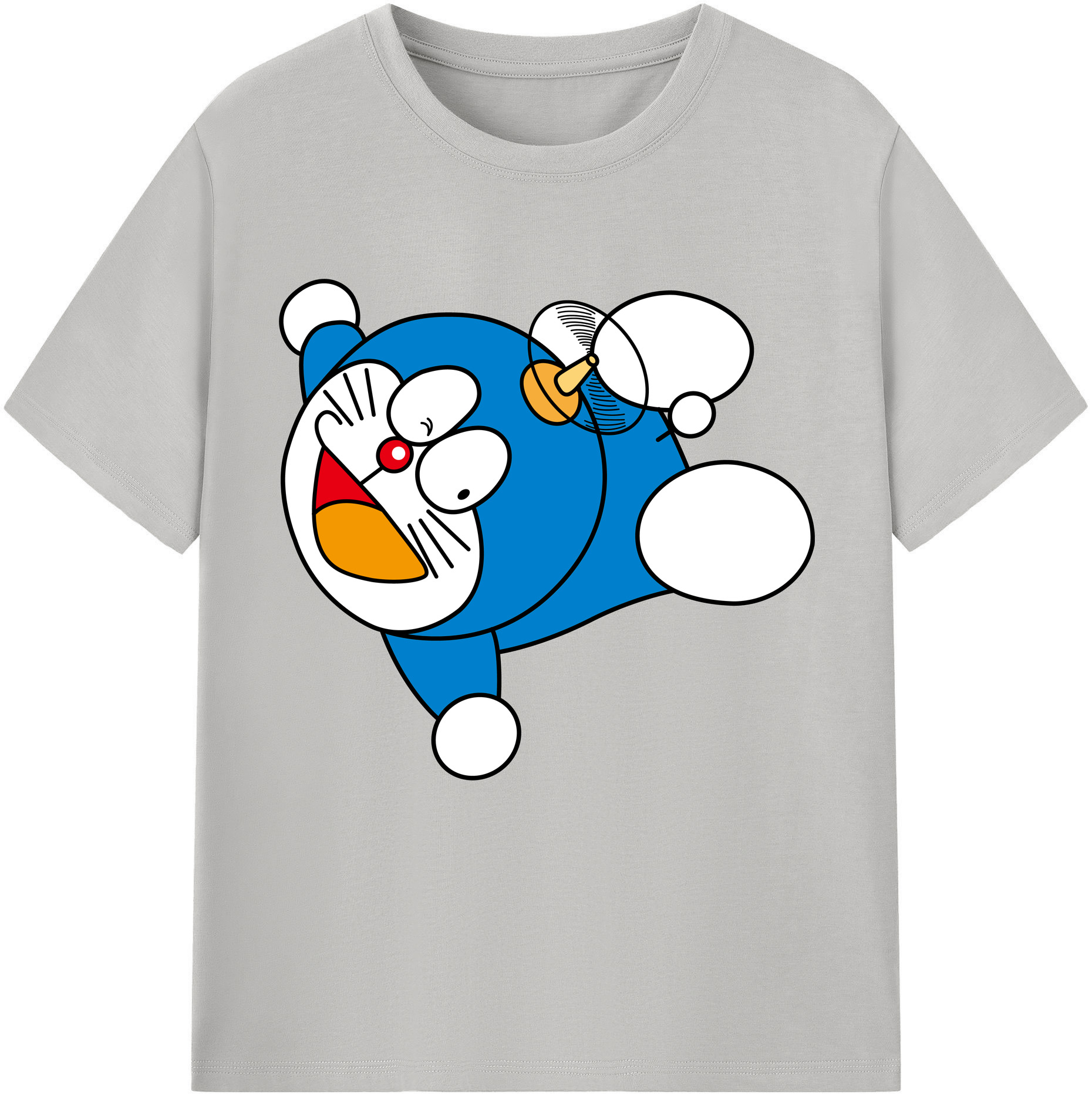 （画像用） ドラえもん Doraemon レディースカジュアルプリントTシャツ（綿100％）