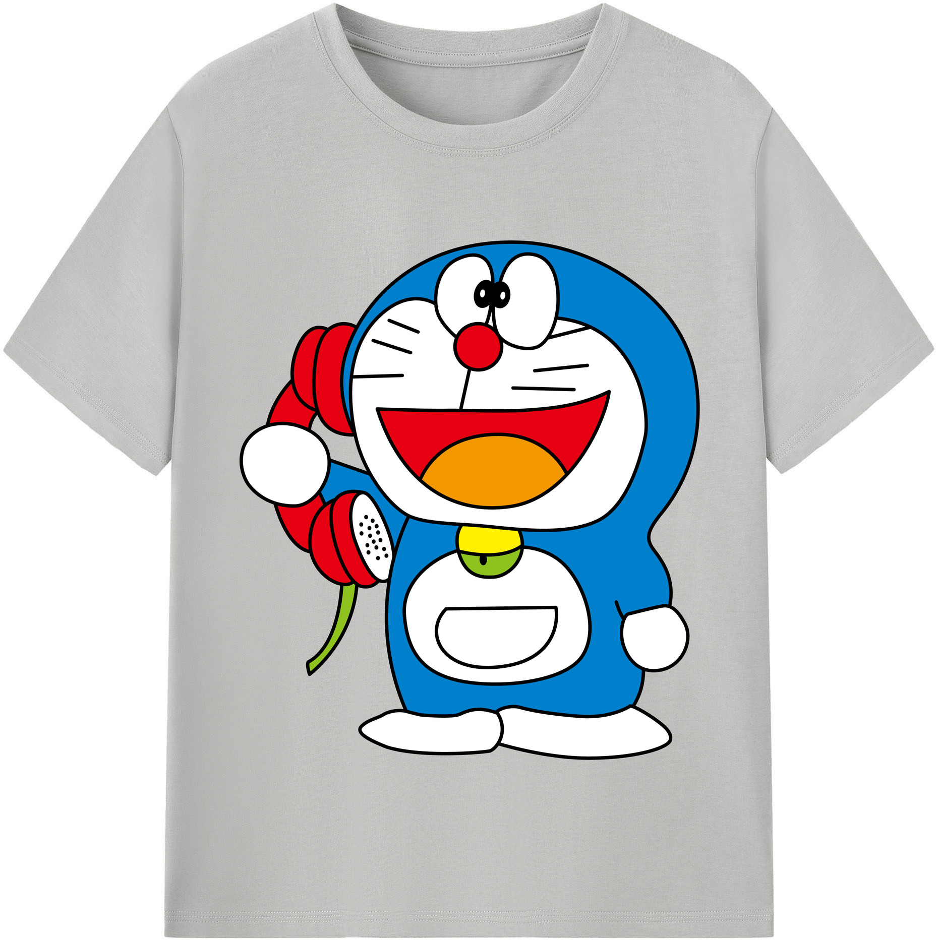 （画像用） ドラえもん Doraemon レディースカジュアルプリントTシャツ（綿100％）