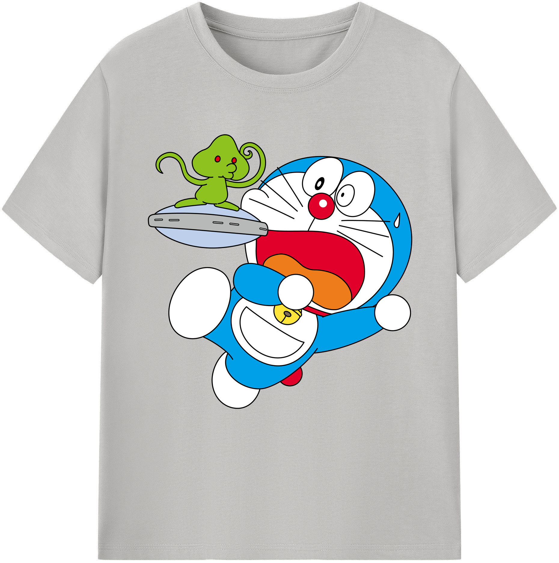（画像用） ドラえもん Doraemon レディースカジュアルプリントTシャツ（綿100％）