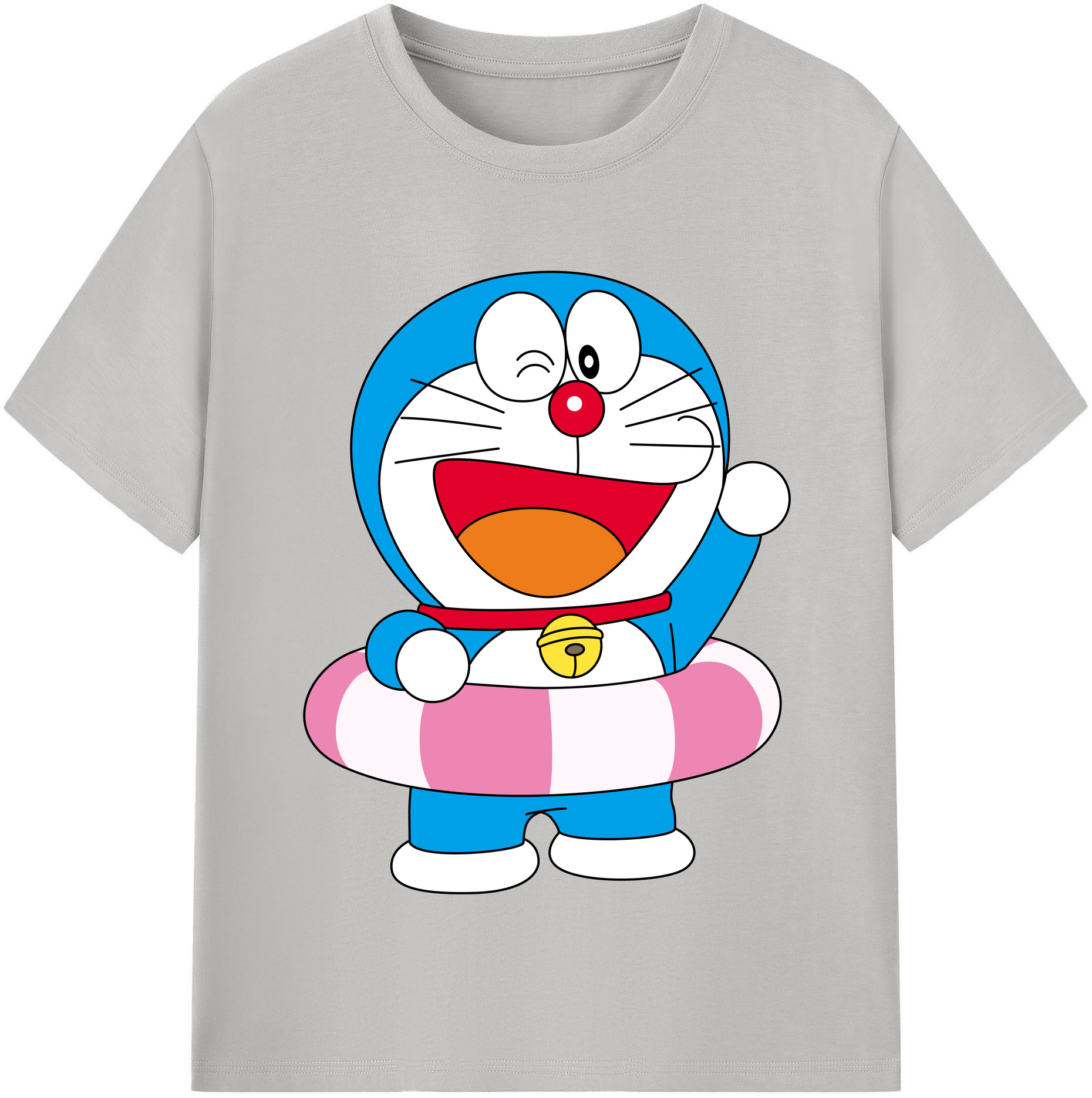 （画像用） ドラえもん Doraemon レディースカジュアルプリントTシャツ（綿100％）