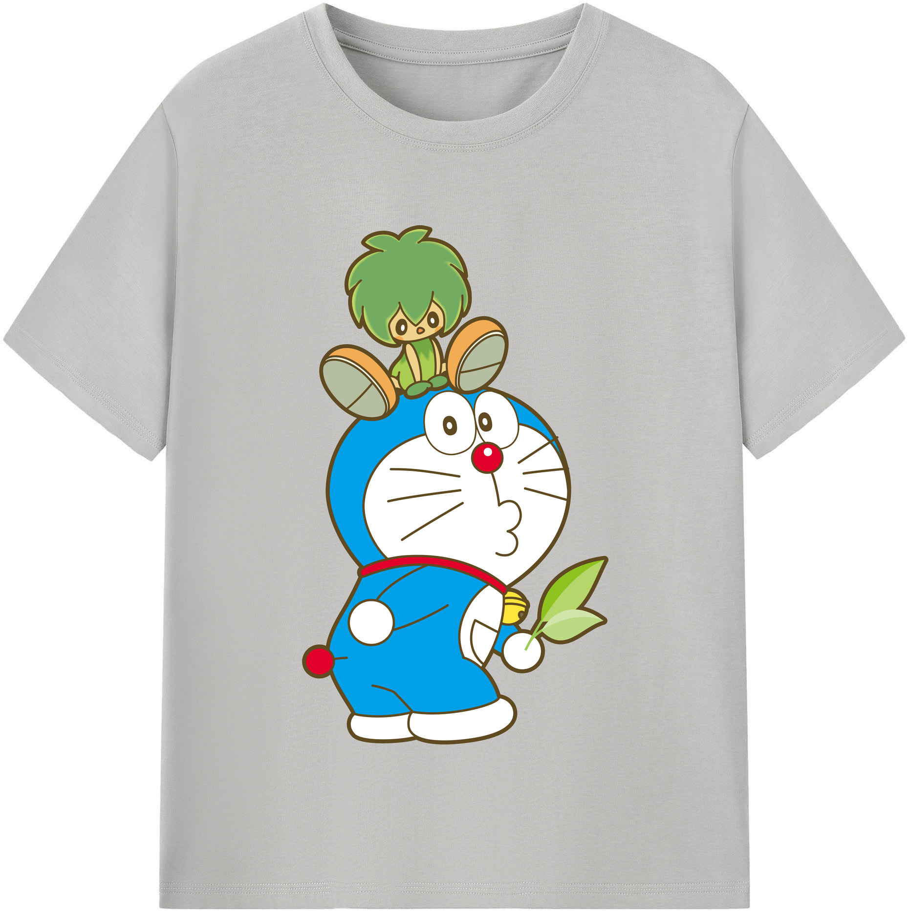 （画像用） ドラえもん Doraemon レディースカジュアルプリントTシャツ（綿100％）