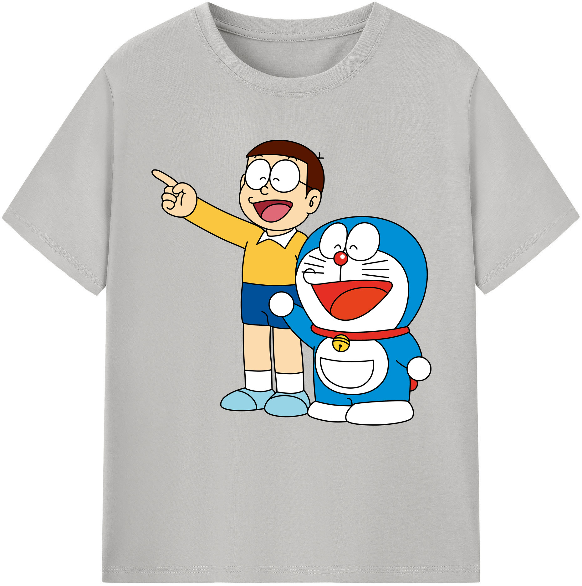 （画像用） ドラえもん 野比 のび太 Doraemon Nobita Nobi レディースカジュアルプリントTシャツ（綿100％）