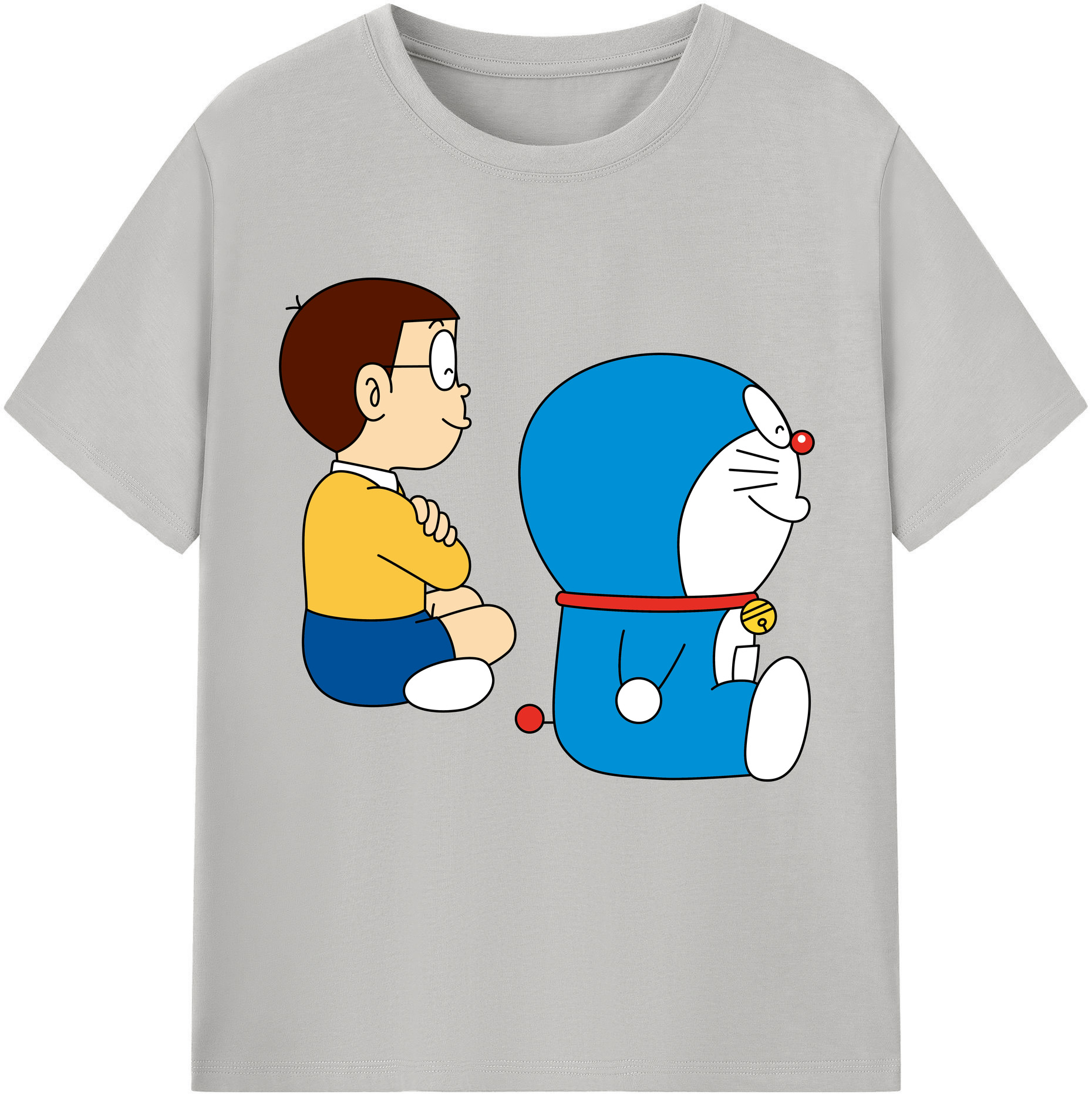 （画像用） ドラえもん 野比 のび太 Doraemon Nobita Nobi レディースカジュアルプリントTシャツ（綿100％）