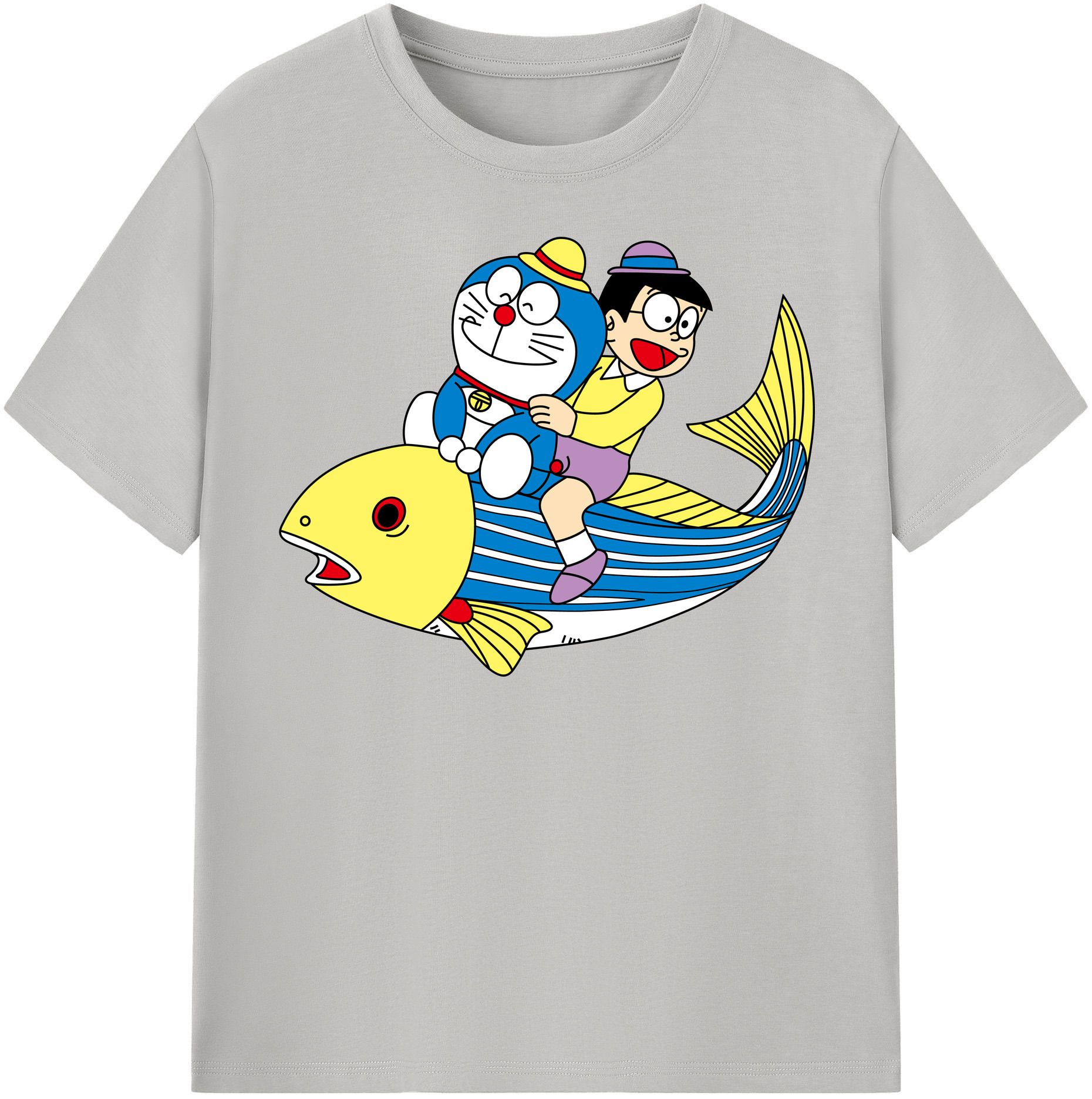 （画像用） ドラえもん 野比 のび太 Doraemon Nobita Nobi レディースカジュアルプリントTシャツ（綿100％）