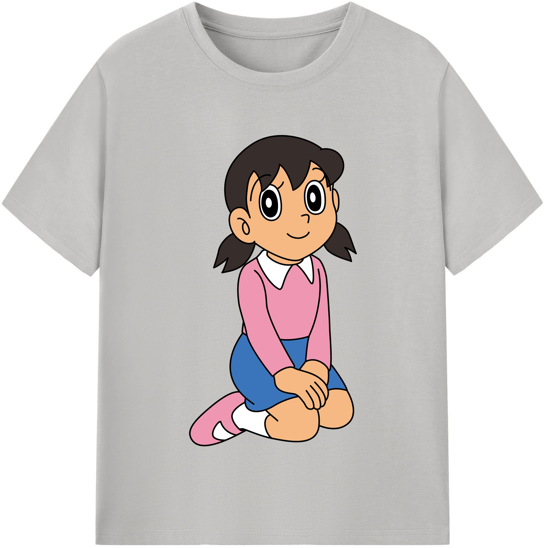 （画像用） ドラえもん みなもと しずか Doraemon Shizuka Minamoto レディースカジュアルプリントTシャツ（綿100％）